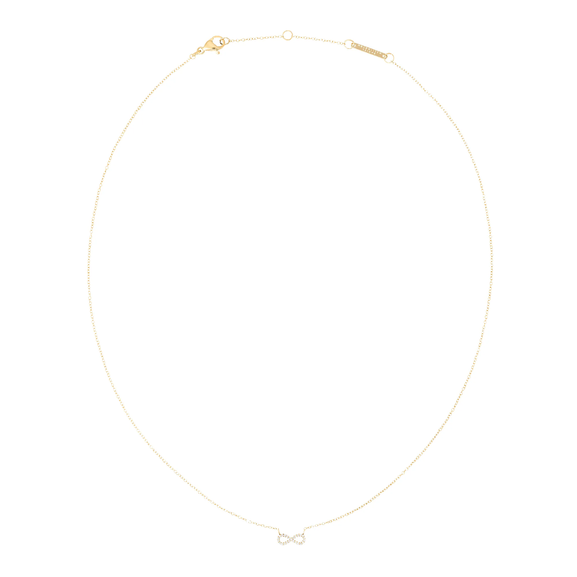 Mirelle Infinity Necklace Gold sold by Daniel Wellington