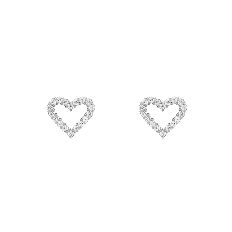 Mirelle Heart Earring Silver sold by Daniel Wellington