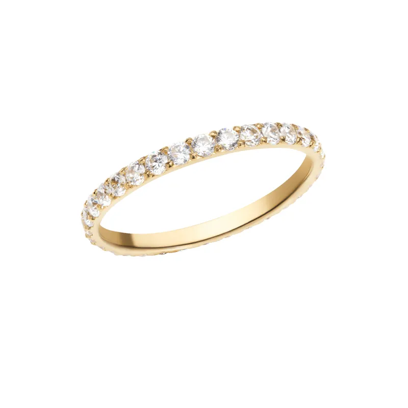 Mirelle Eternity Ring Gold 2mm sold by Daniel Wellington