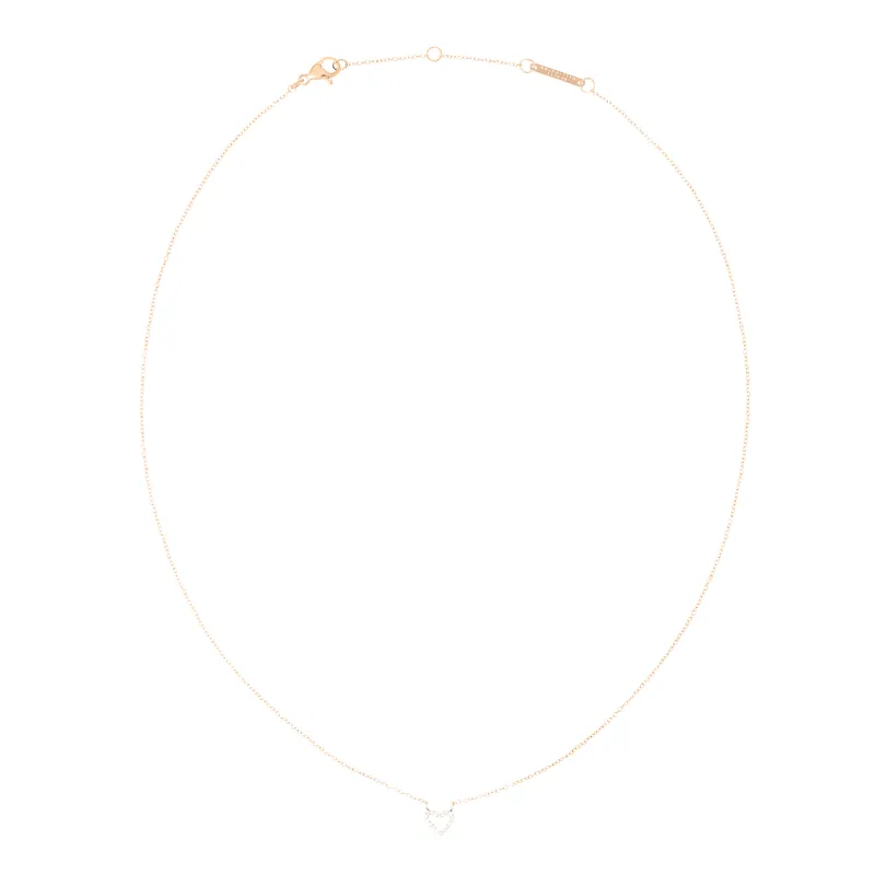 Mirelle Heart Necklace Rose Gold made by Daniel Wellington