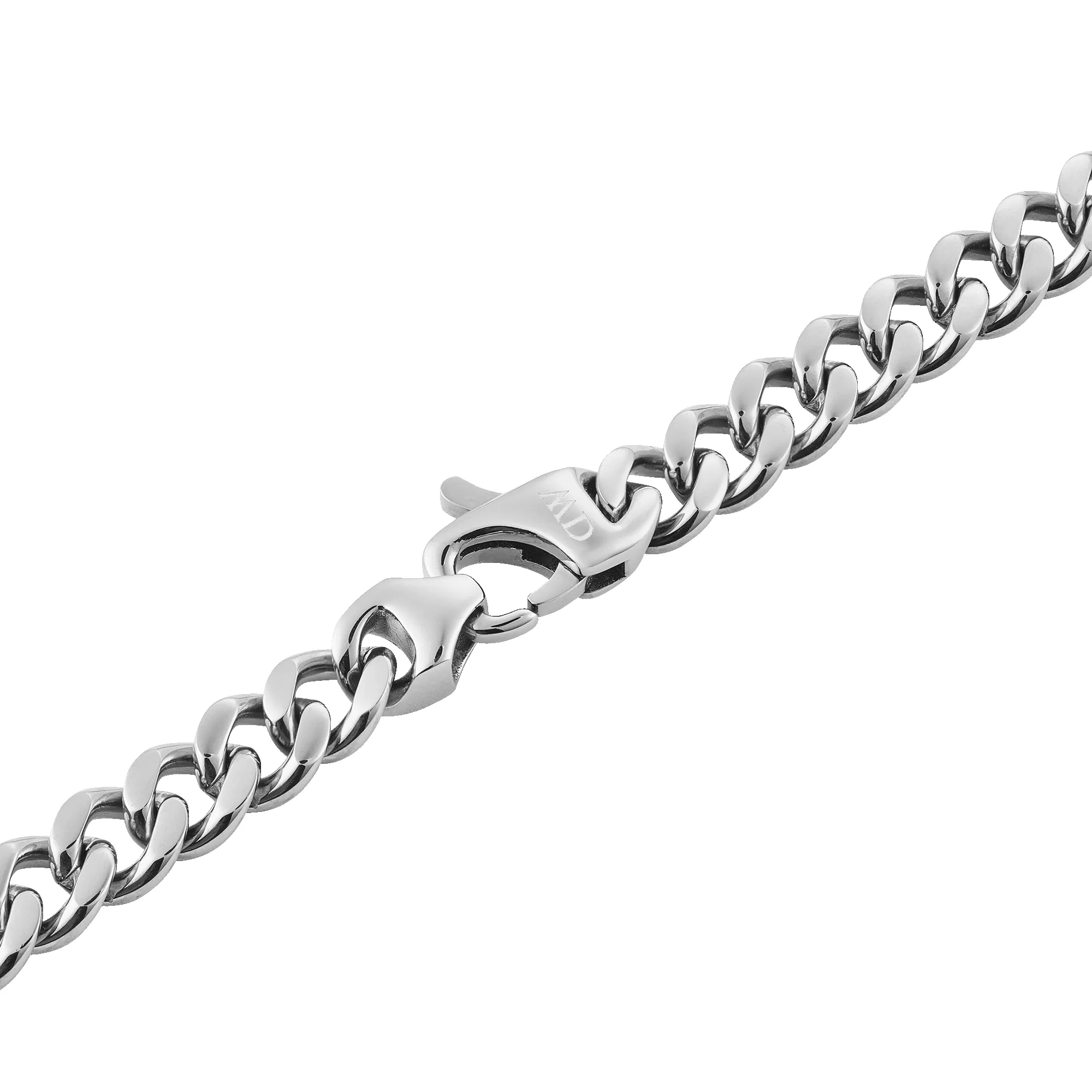 Ellipse Cuban Chain Necklace Silver sold by Daniel Wellington product image thumbnail 4