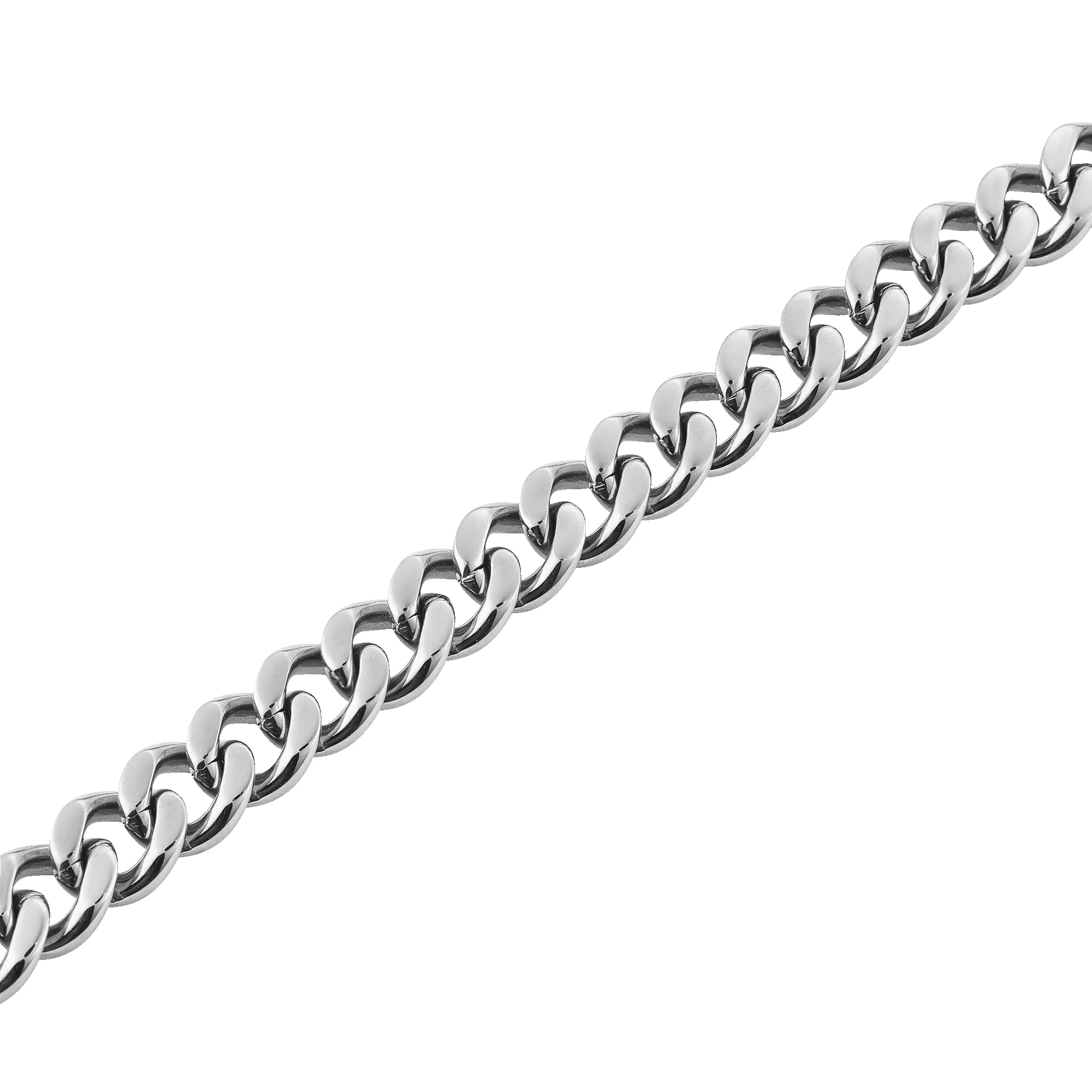 Ellipse Cuban Chain Necklace Silver sold by Daniel Wellington product image thumbnail 3