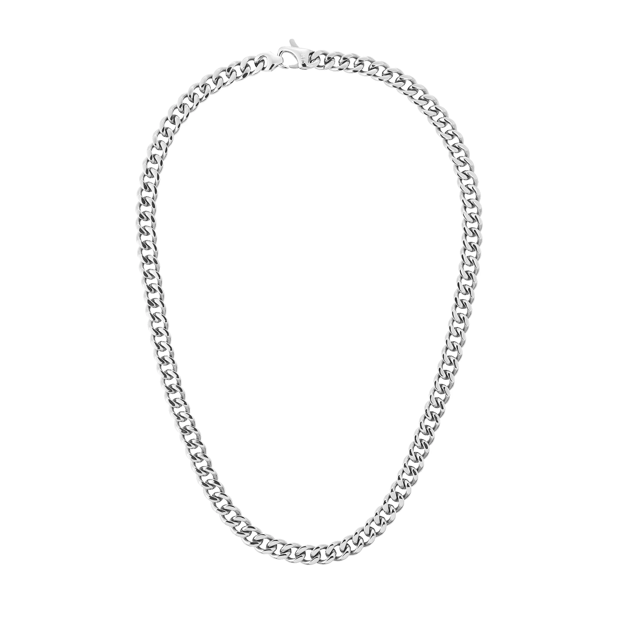 Ellipse Cuban Chain Necklace Silver sold by Daniel Wellington