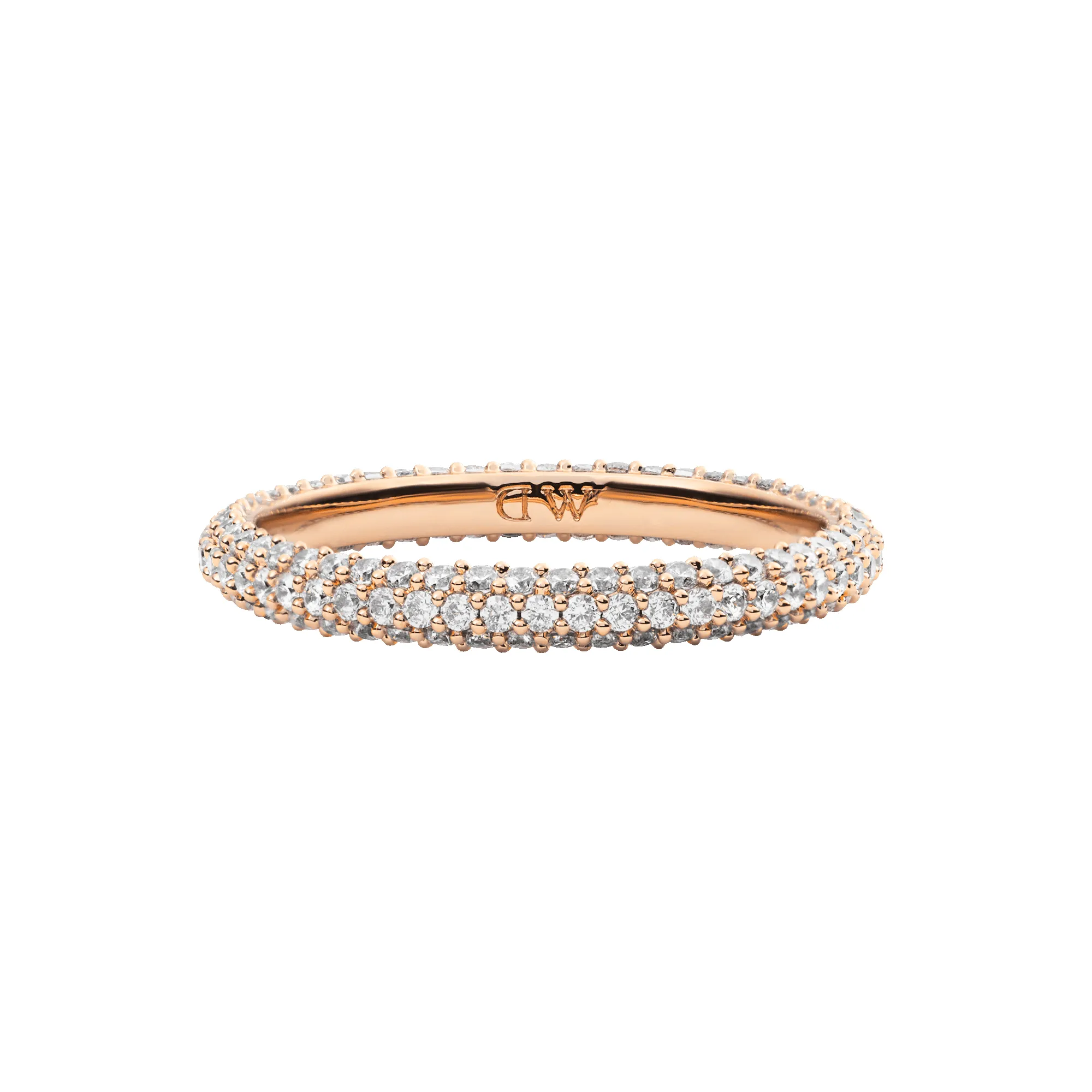 Pavé Ring Rose Gold 3 mm sold by Daniel Wellington product image thumbnail 4
