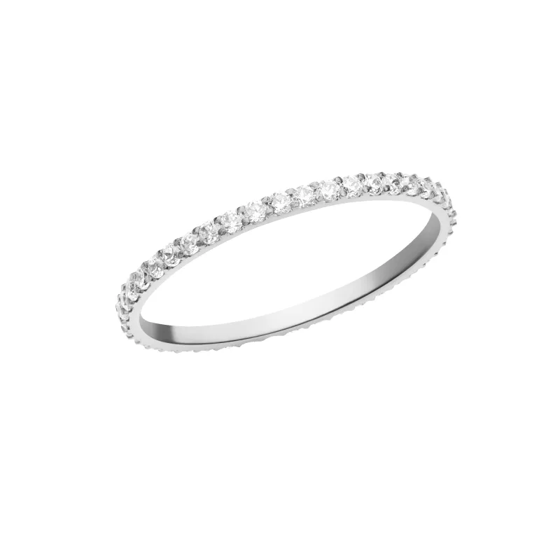 Mirelle Eternity Ring Silver 1.4 mm sold by Daniel Wellington