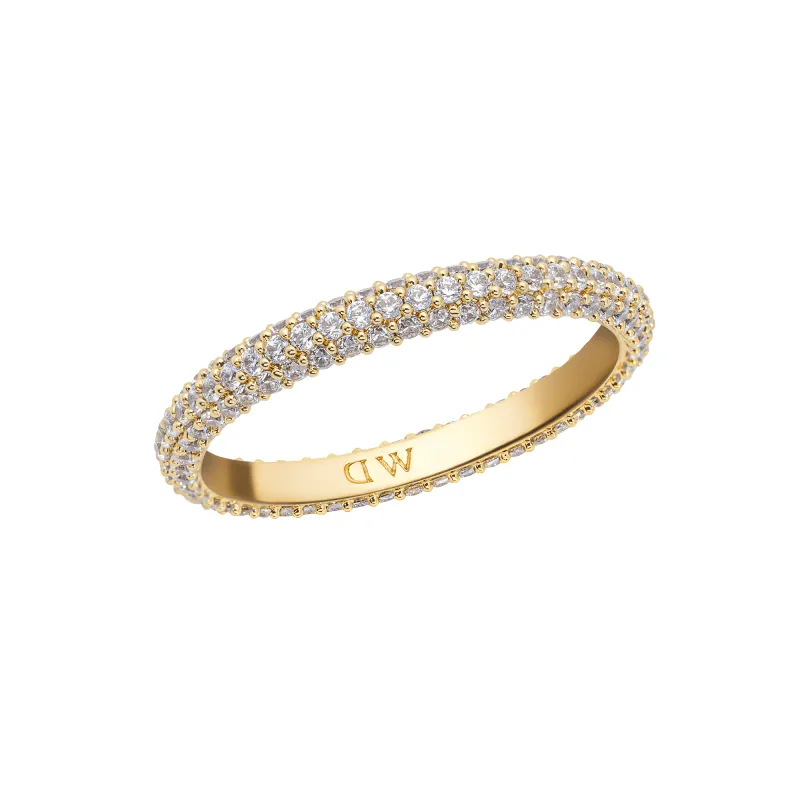 Pavé Ring Gold 3 mm sold by Daniel Wellington