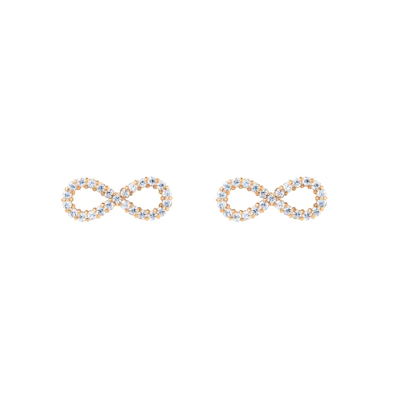 Mirelle Infinity Earring Rose Gold sold by Daniel Wellington