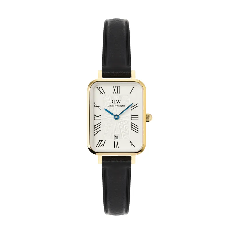 Quadro Roman Numerals Date Sheffield Gold sold by Daniel Wellington