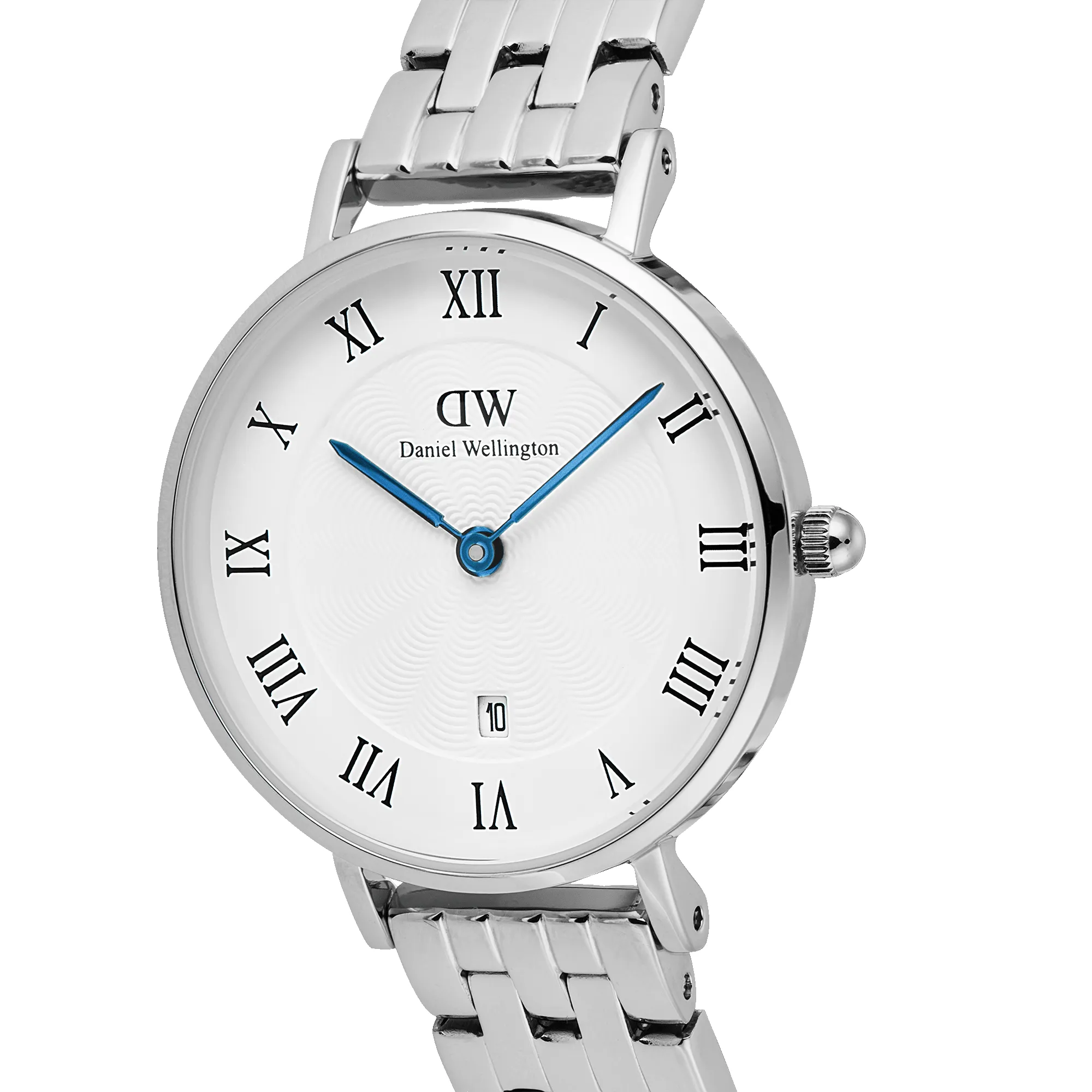 Petite Roman Numerals Date 5-link Silver sold by Daniel Wellington product image thumbnail 4
