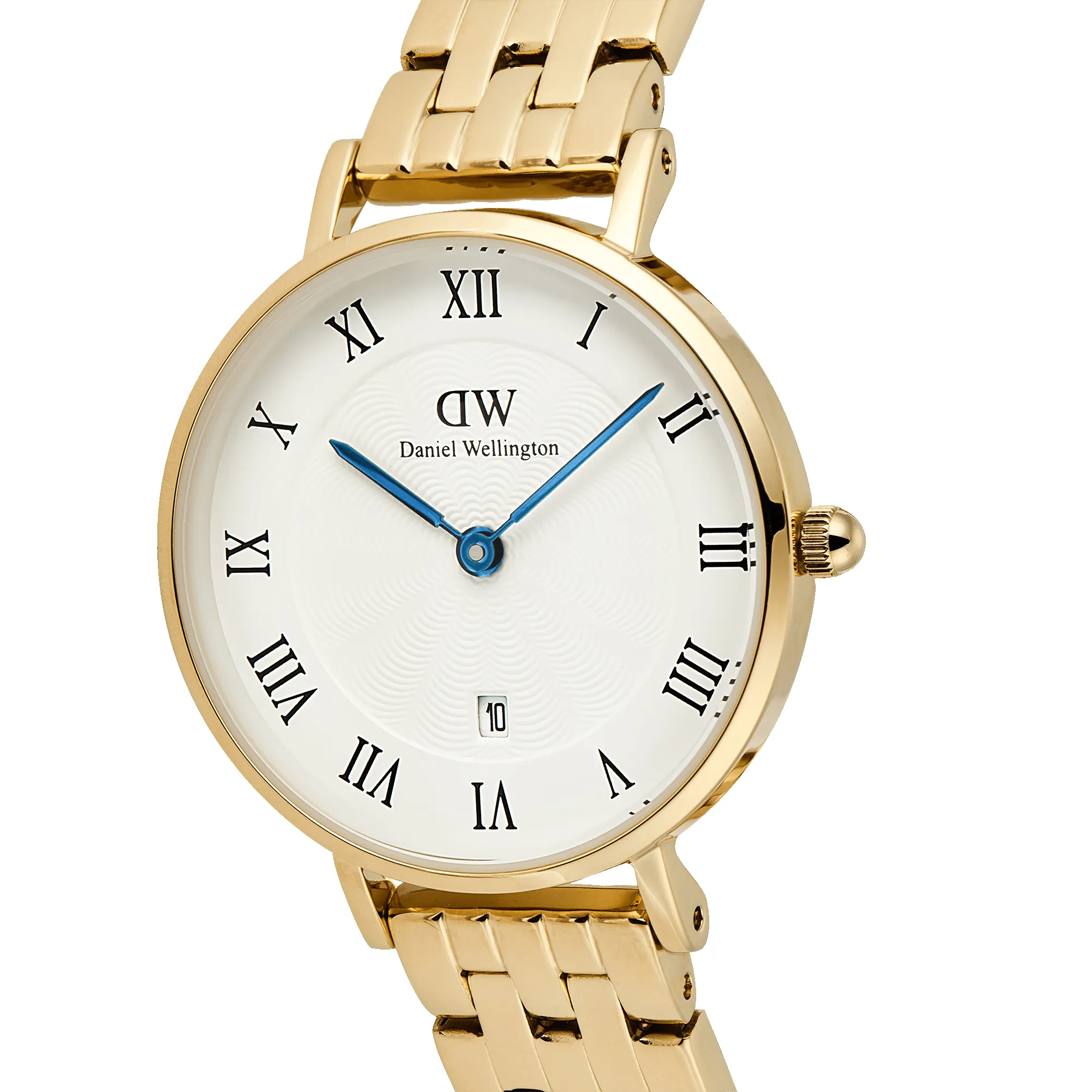 Petite Roman Numerals Date 5-link Gold sold by Daniel Wellington product image thumbnail 4