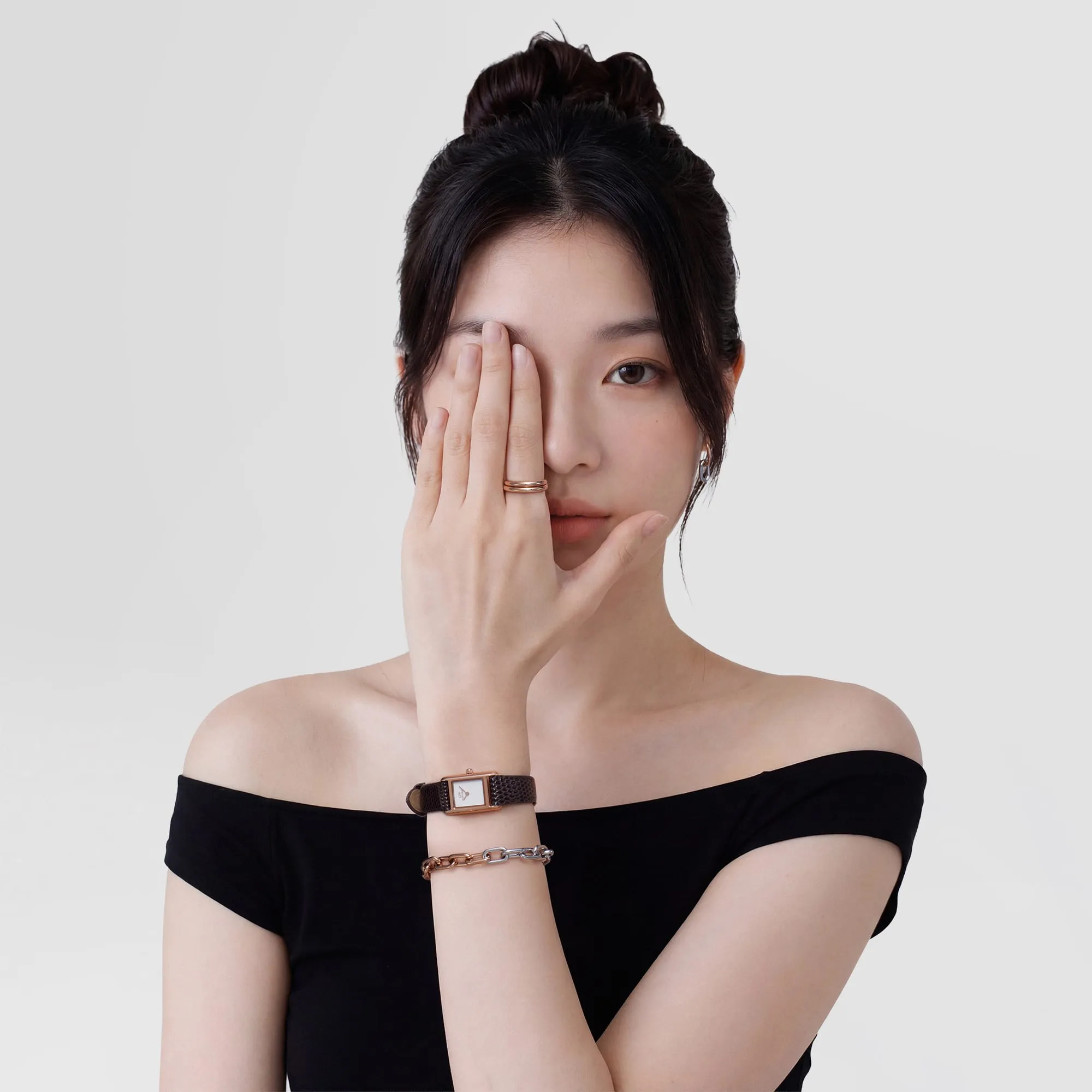 Bound Mini Dark Brown Lizard Rose Gold sold by Daniel Wellington product image thumbnail 2