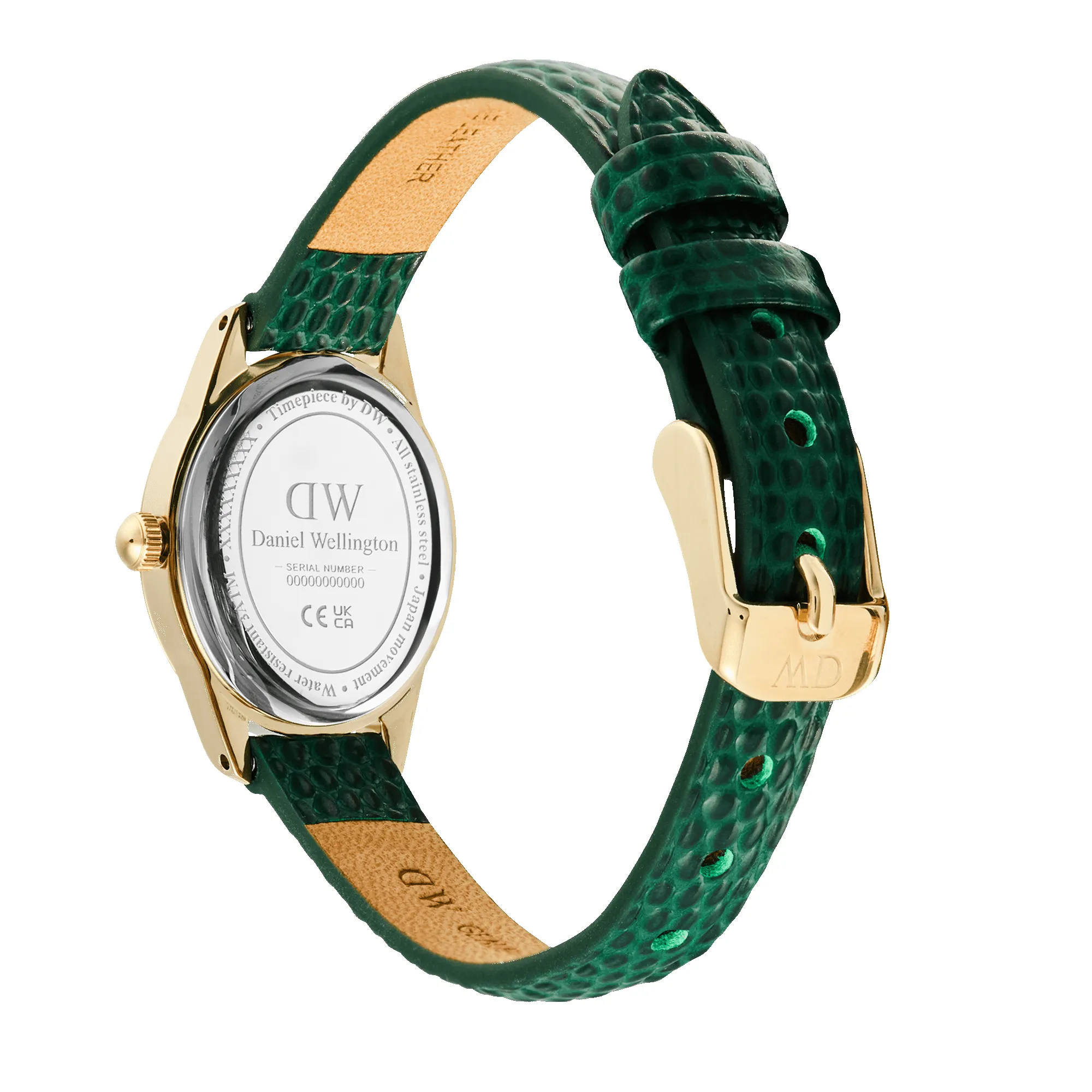 Ophelia Mini Green Lizard White Guilloché Gold sold by Daniel Wellington product image thumbnail 5