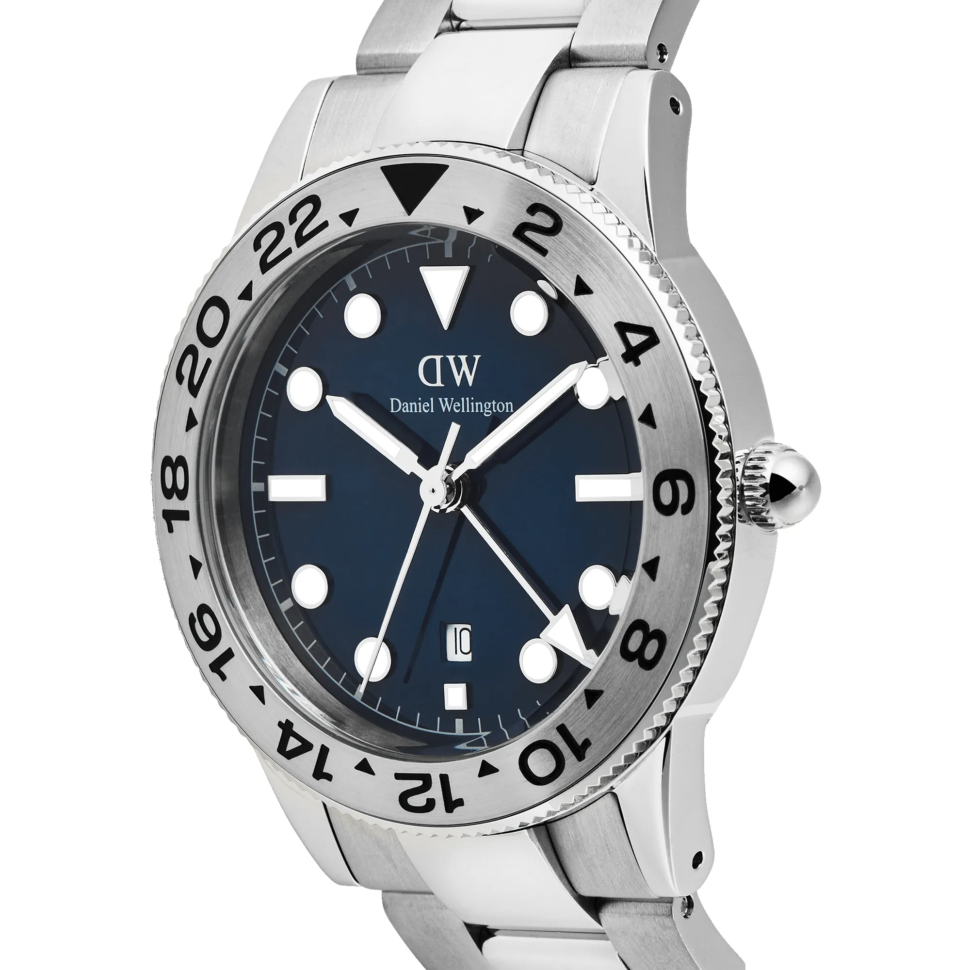 Iconic GMT Link Brushed Bezel Silver sold by Daniel Wellington product image thumbnail 3