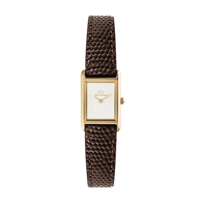 Bound Mini Dark Brown Lizard Gold sold by Daniel Wellington