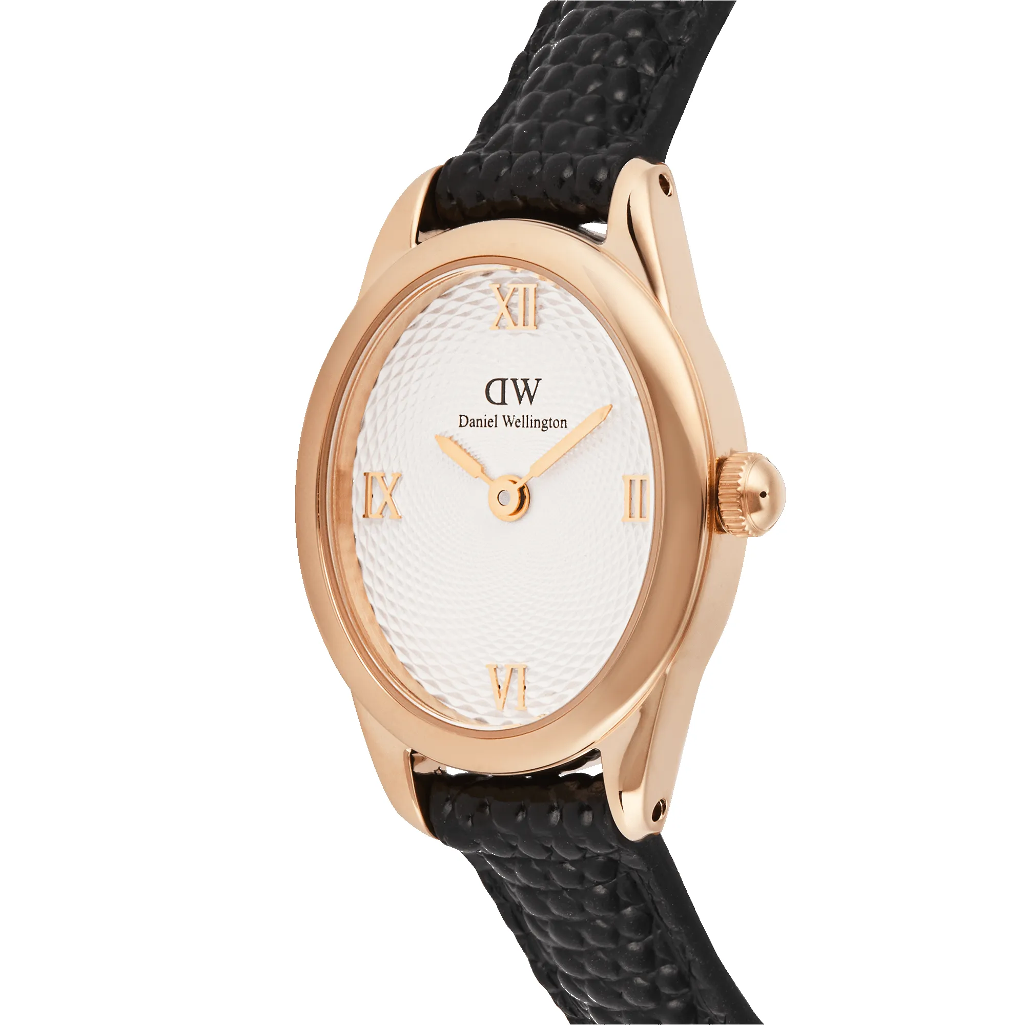 Ophelia Mini Black Lizard White Guilloché Rose Gold sold by Daniel Wellington product image thumbnail 3