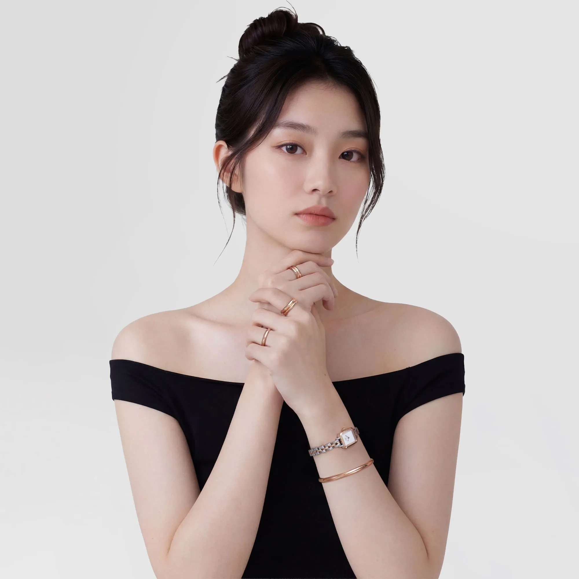 Quadro Mini Arch 3-Link Two Tone Rose Gold sold by Daniel Wellington product image thumbnail 2