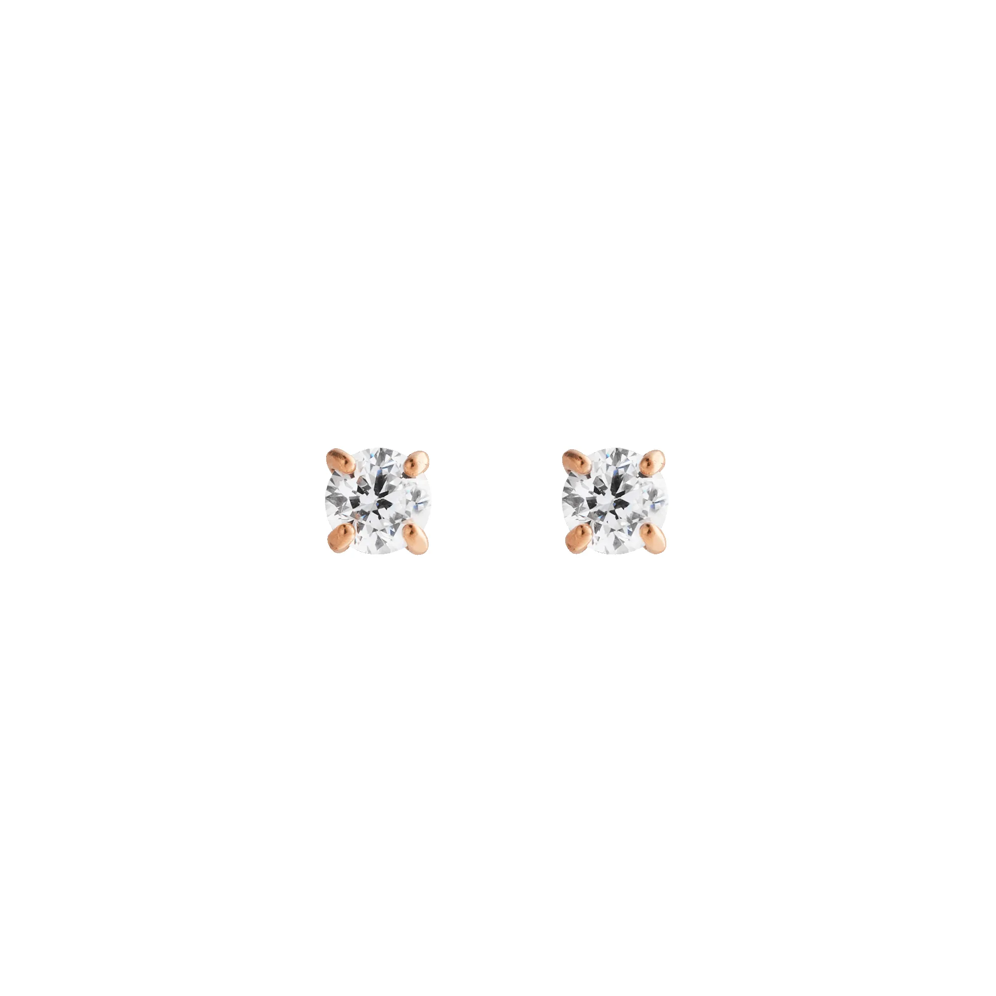 Mirelle Solitaire Stud Earrings Rose Gold sold by Daniel Wellington