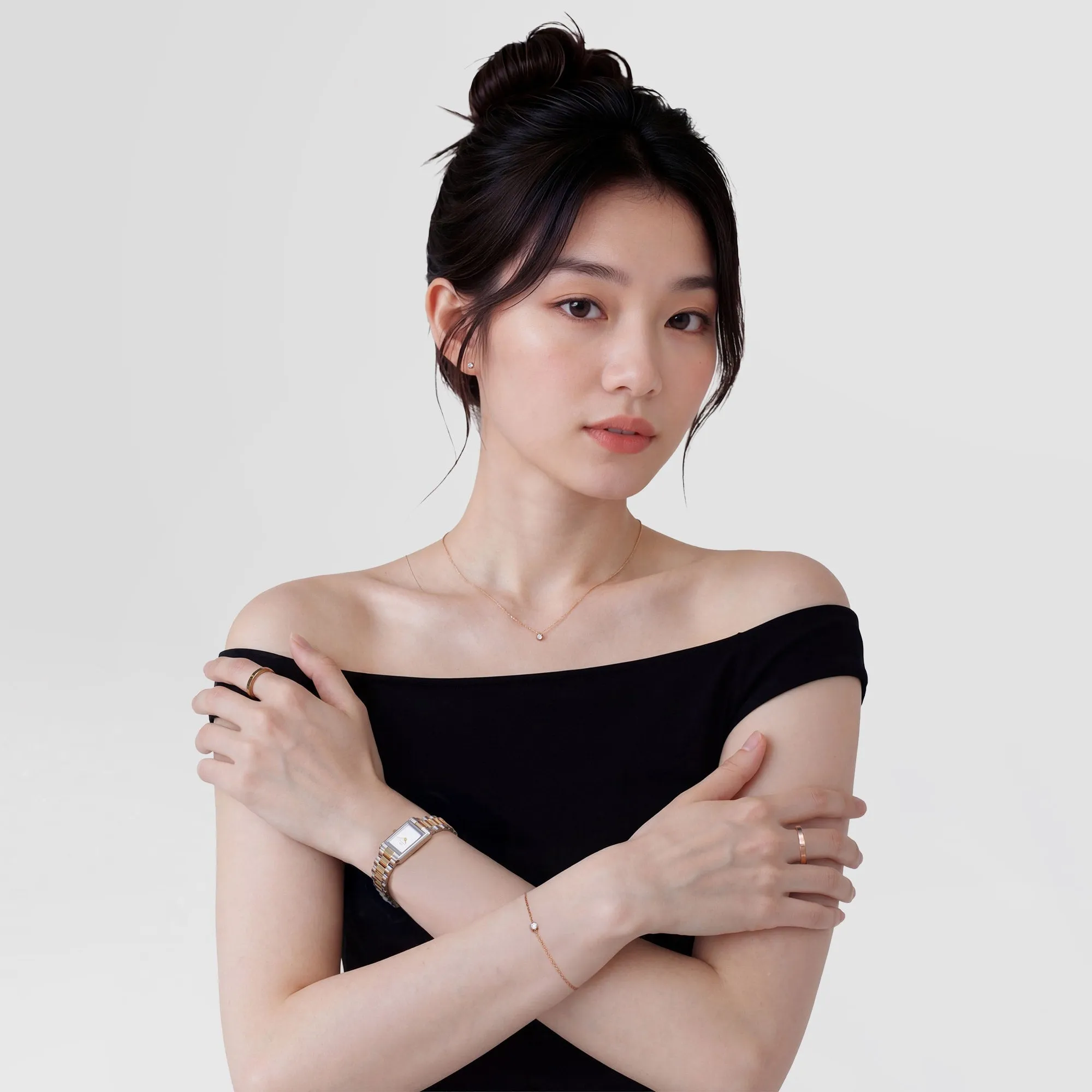 Mirelle Solitaire Necklace Rose Gold sold by Daniel Wellington product image thumbnail 2