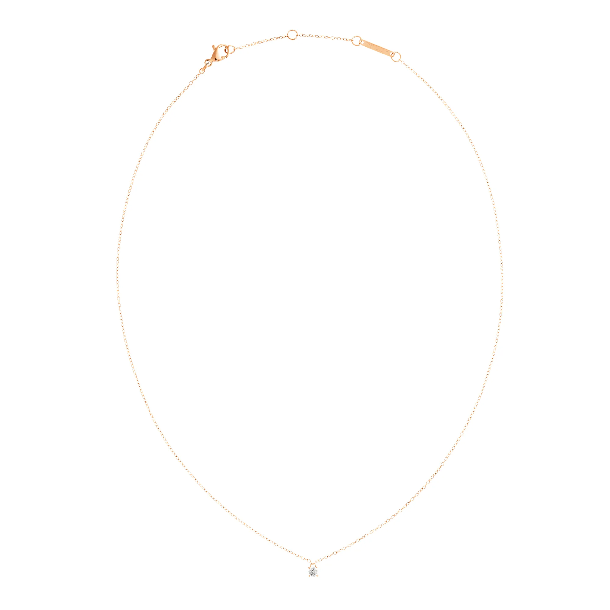 Mirelle Solitaire Necklace Rose Gold sold by Daniel Wellington product image thumbnail 3