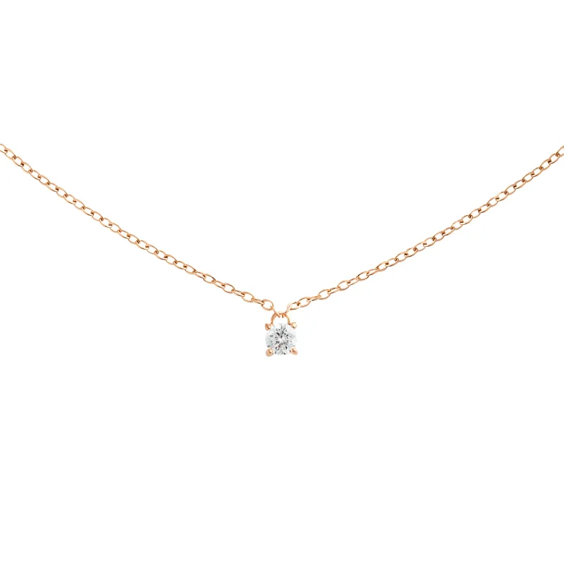 Mirelle Solitaire Necklace Rose Gold made by Daniel Wellington