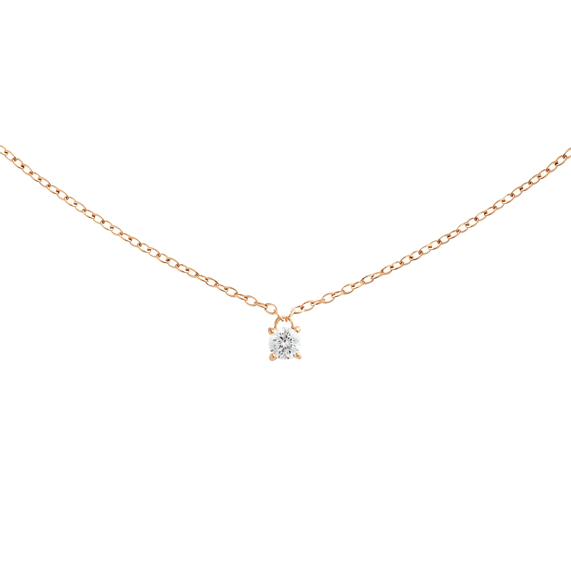 Mirelle Solitaire Necklace Rose Gold sold by Daniel Wellington
