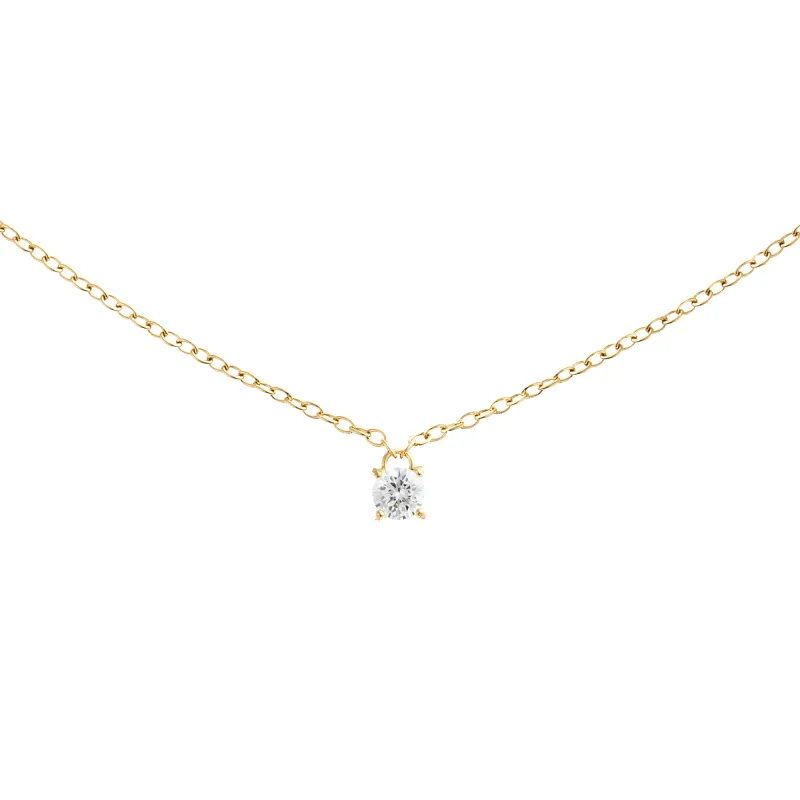 Mirelle Solitaire Necklace Gold made by Daniel Wellington