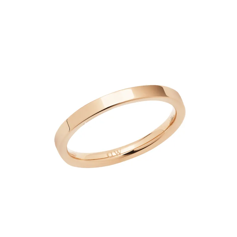 Line Ring Polished Rose Gold 2.5mm sold by Daniel Wellington