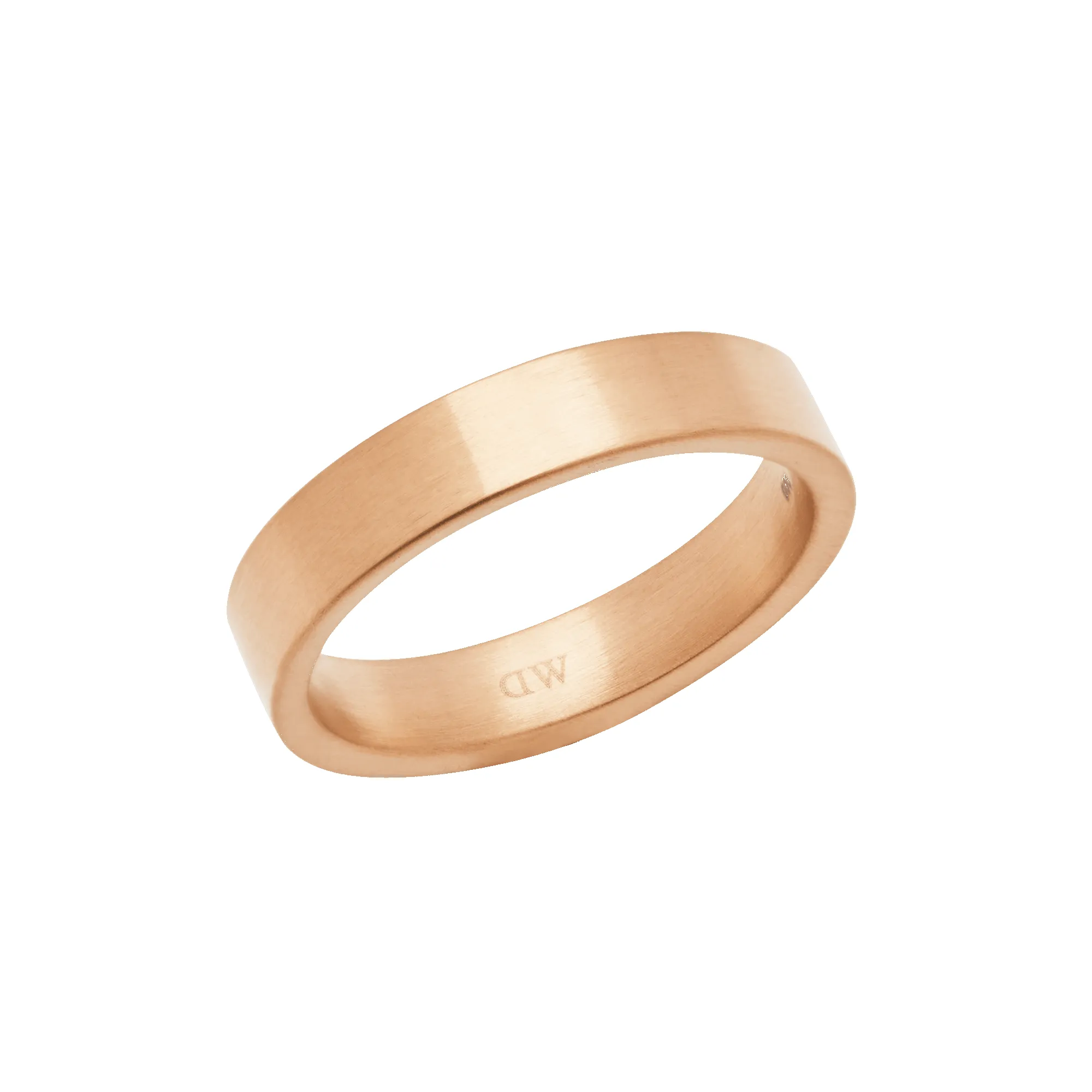 Line Ring Brushed Rose Gold 4.5mm sold by Daniel Wellington