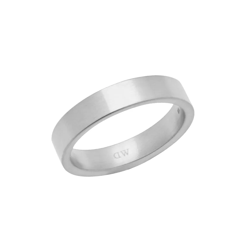 Line Ring Brushed Silver 4.5mm sold by Daniel Wellington