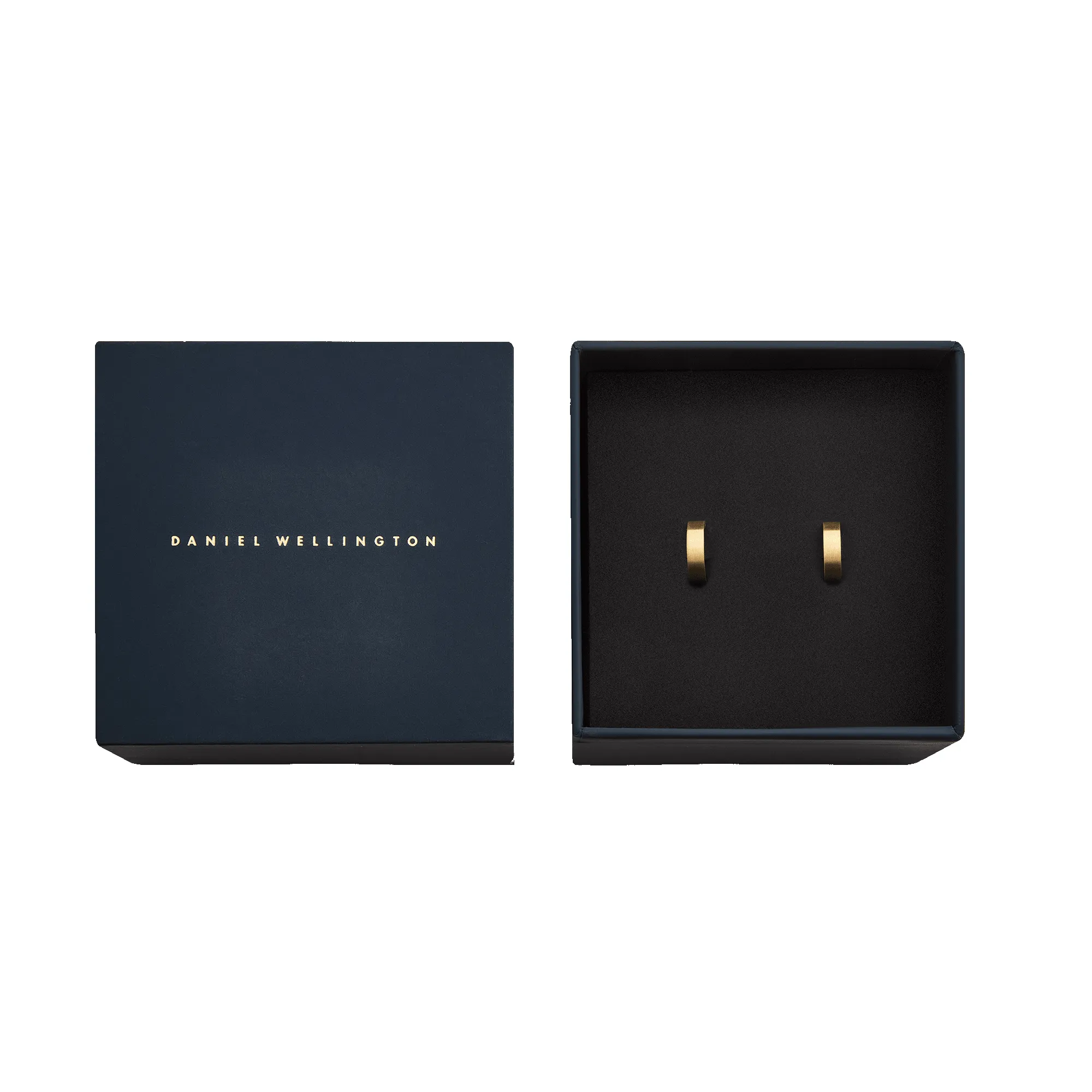 Line Earrings Brushed Gold 3.5mm sold by Daniel Wellington product image thumbnail 5
