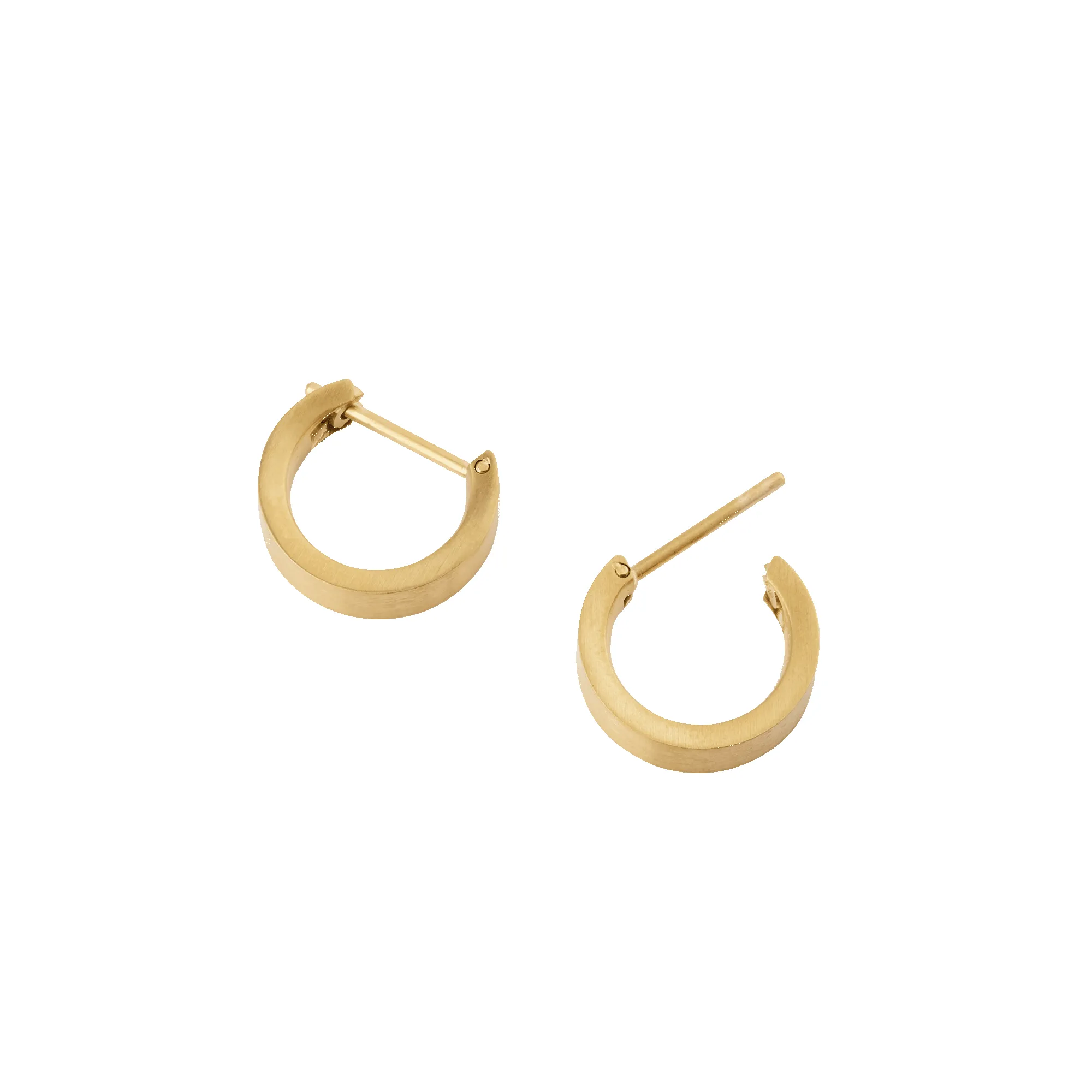Line Earrings Brushed Gold 3.5mm sold by Daniel Wellington product image thumbnail 3