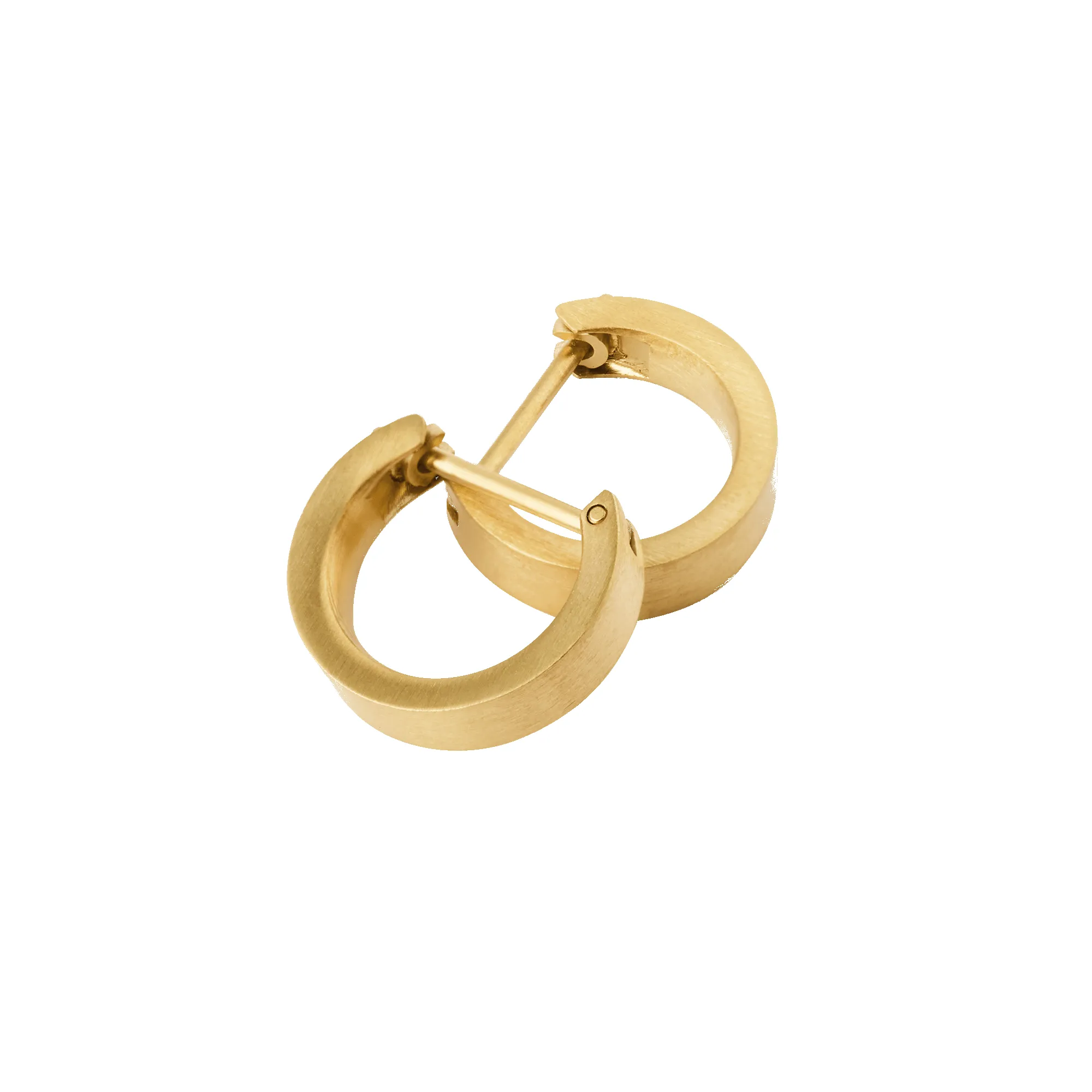 Line Earrings Brushed Gold 3.5mm sold by Daniel Wellington product image thumbnail 4