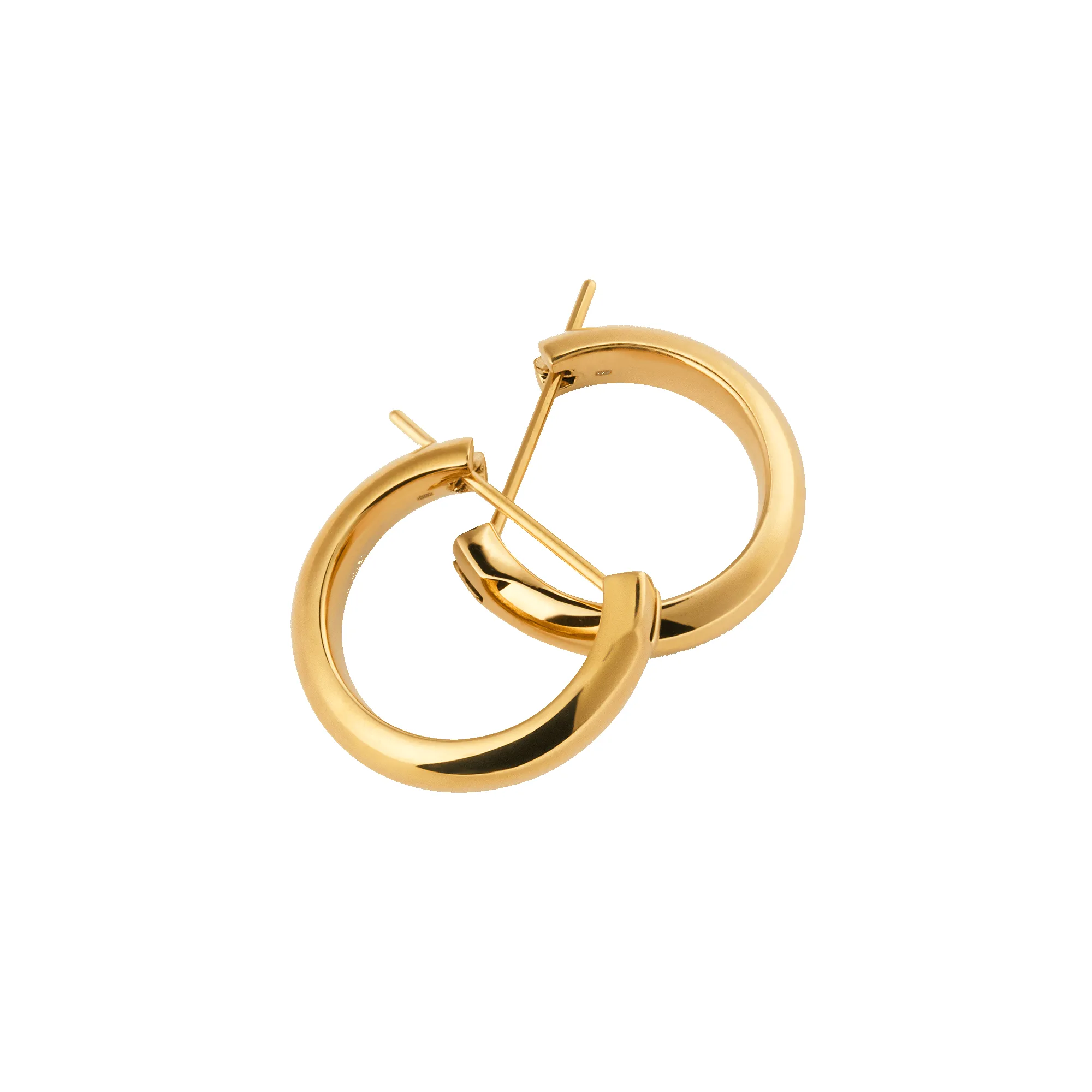 Arch Earrings Gold 12mm sold by Daniel Wellington product image thumbnail 3