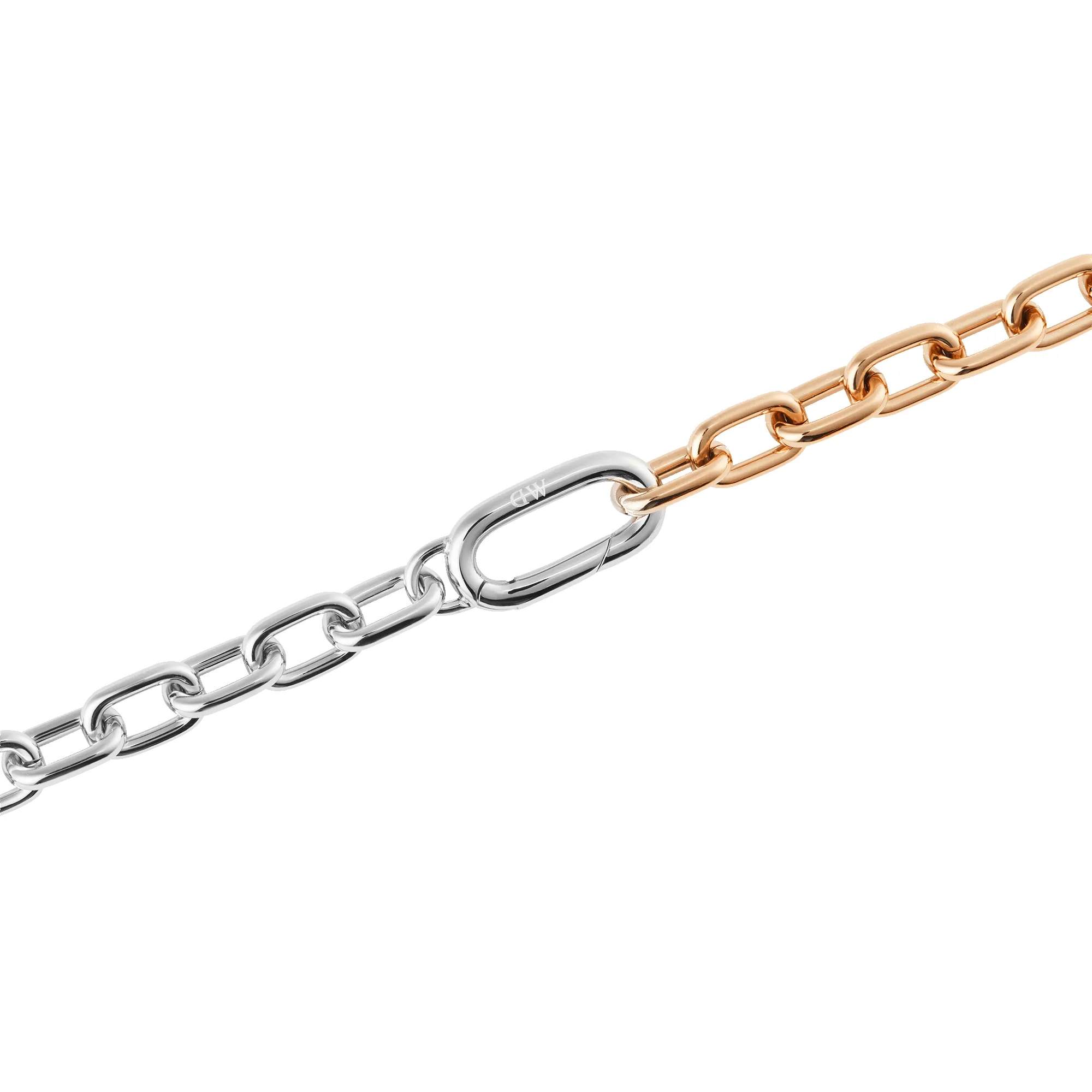 Contrast Link Necklace Two Tone Rose Gold sold by Daniel Wellington product image thumbnail 3