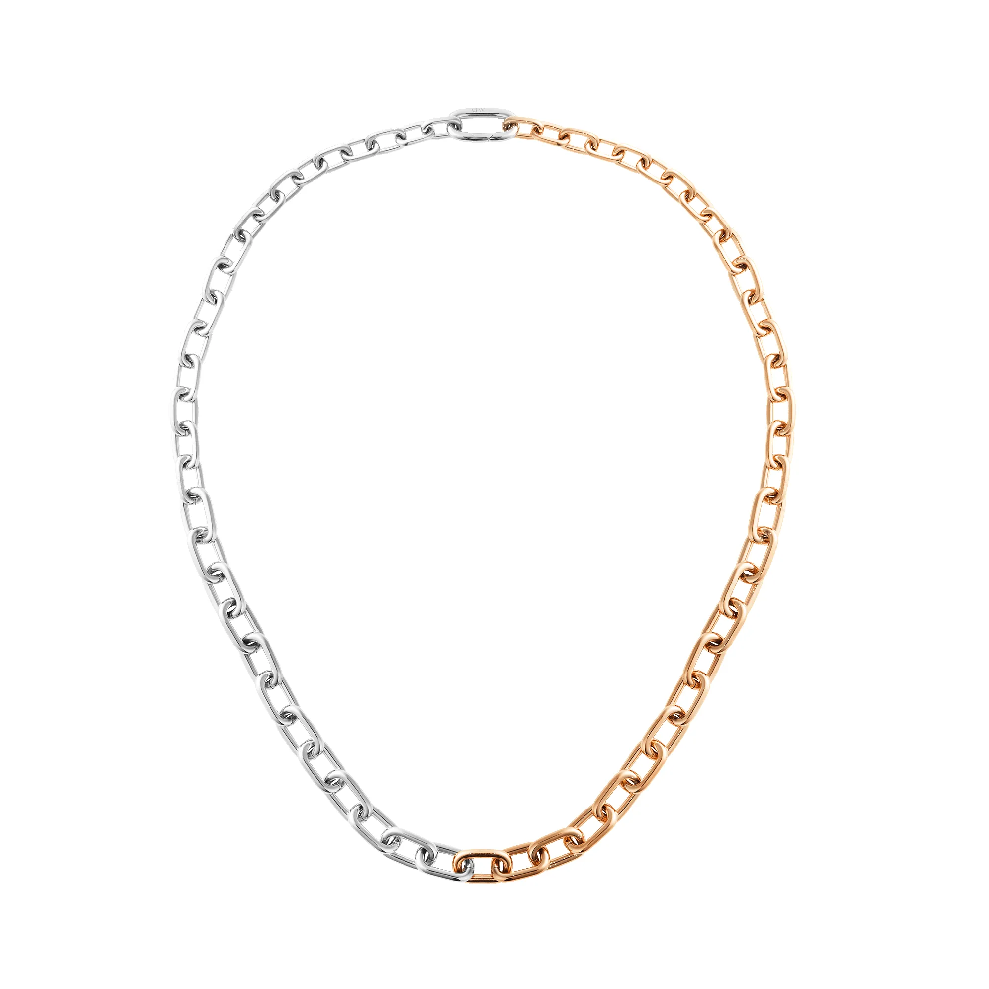 Contrast Link Necklace Two Tone Rose Gold sold by Daniel Wellington