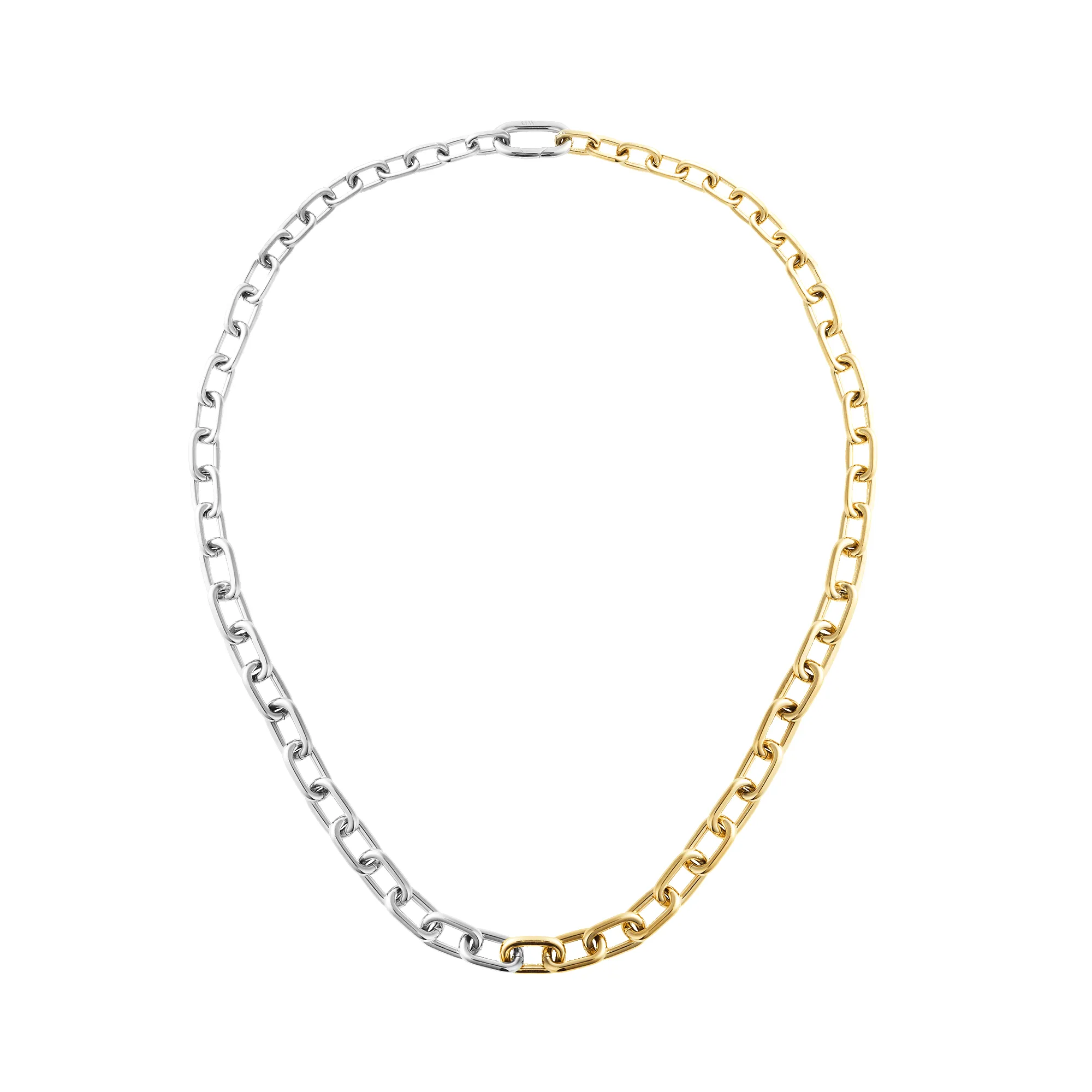 Contrast Link Necklace Two Tone Gold sold by Daniel Wellington