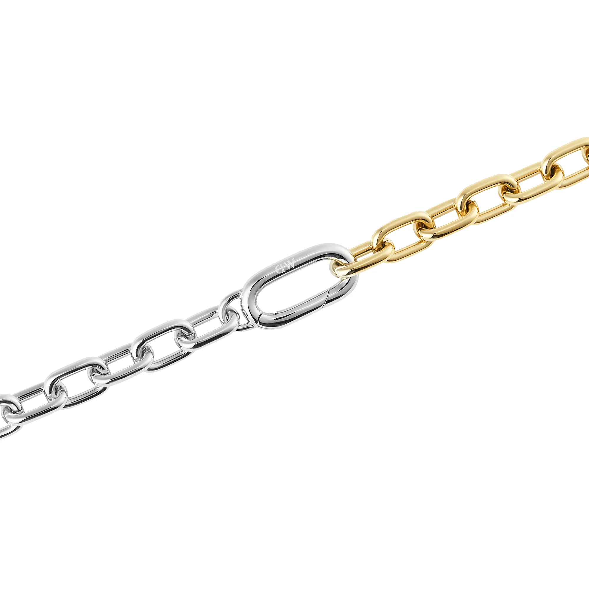 Contrast Link Necklace Two Tone Gold sold by Daniel Wellington product image thumbnail 3