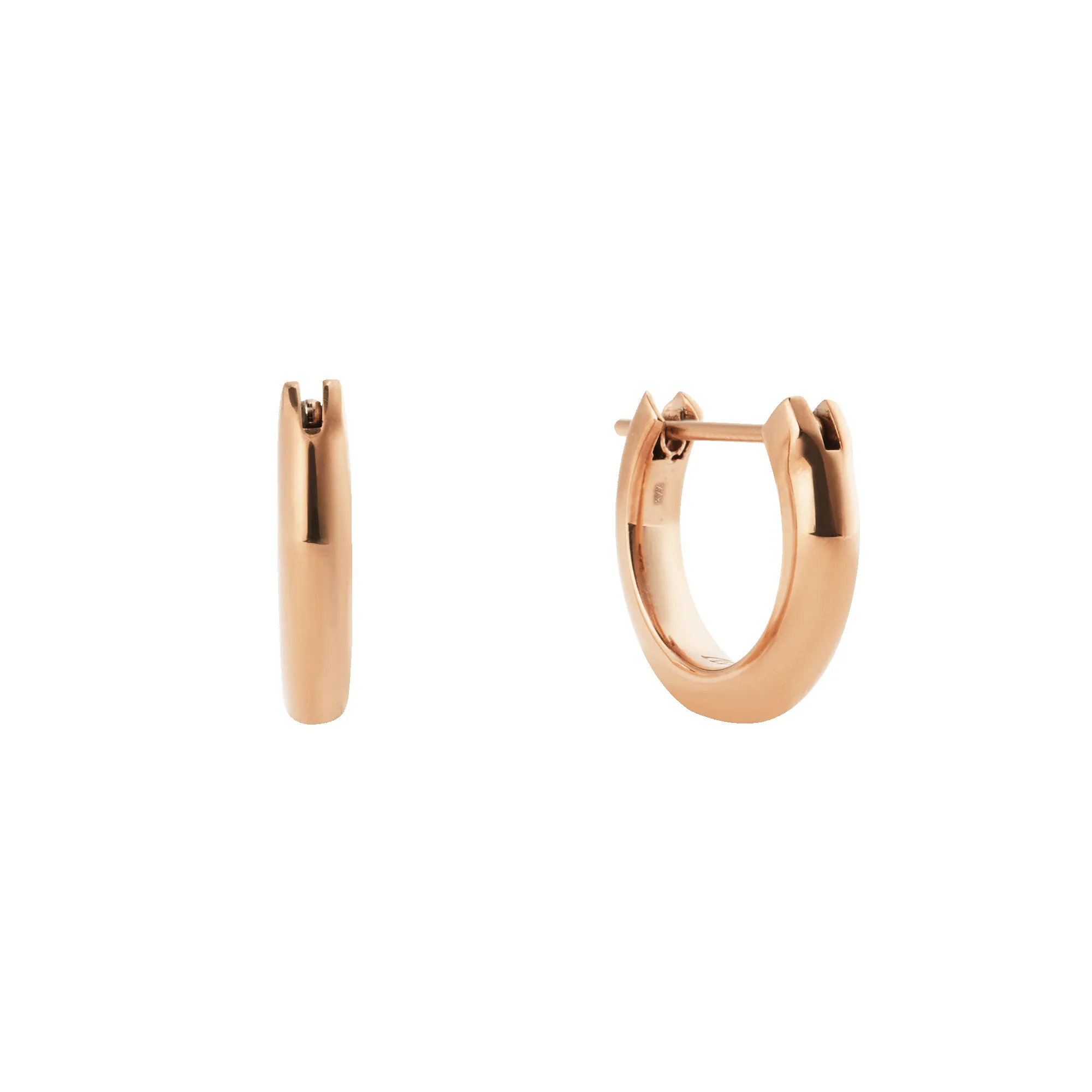 Arch Earrings Rose Gold 9mm sold by Daniel Wellington
