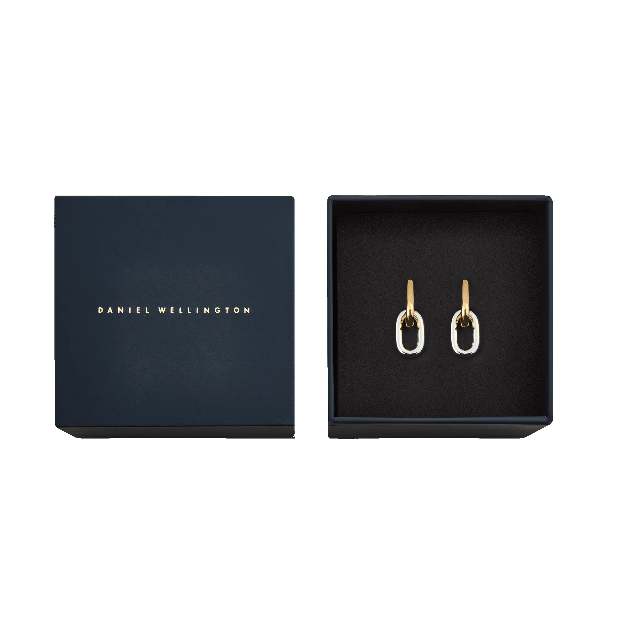 Contrast Link Earrings Two Tone Gold sold by Daniel Wellington product image thumbnail 5