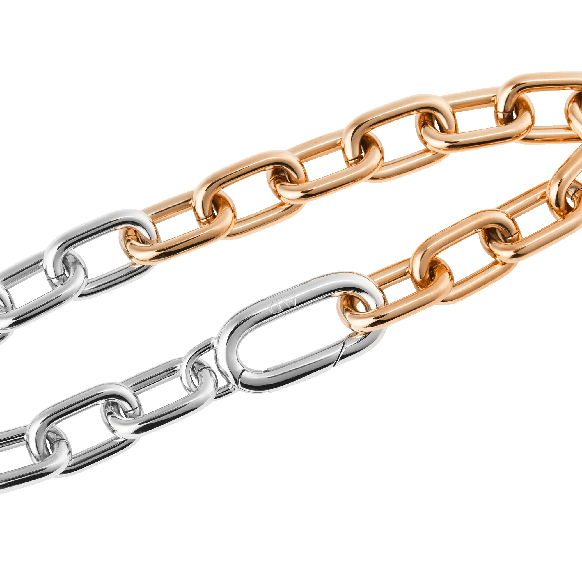 Contrast Link Bracelet Two Tone Rose Gold sold by Daniel Wellington product image thumbnail 3