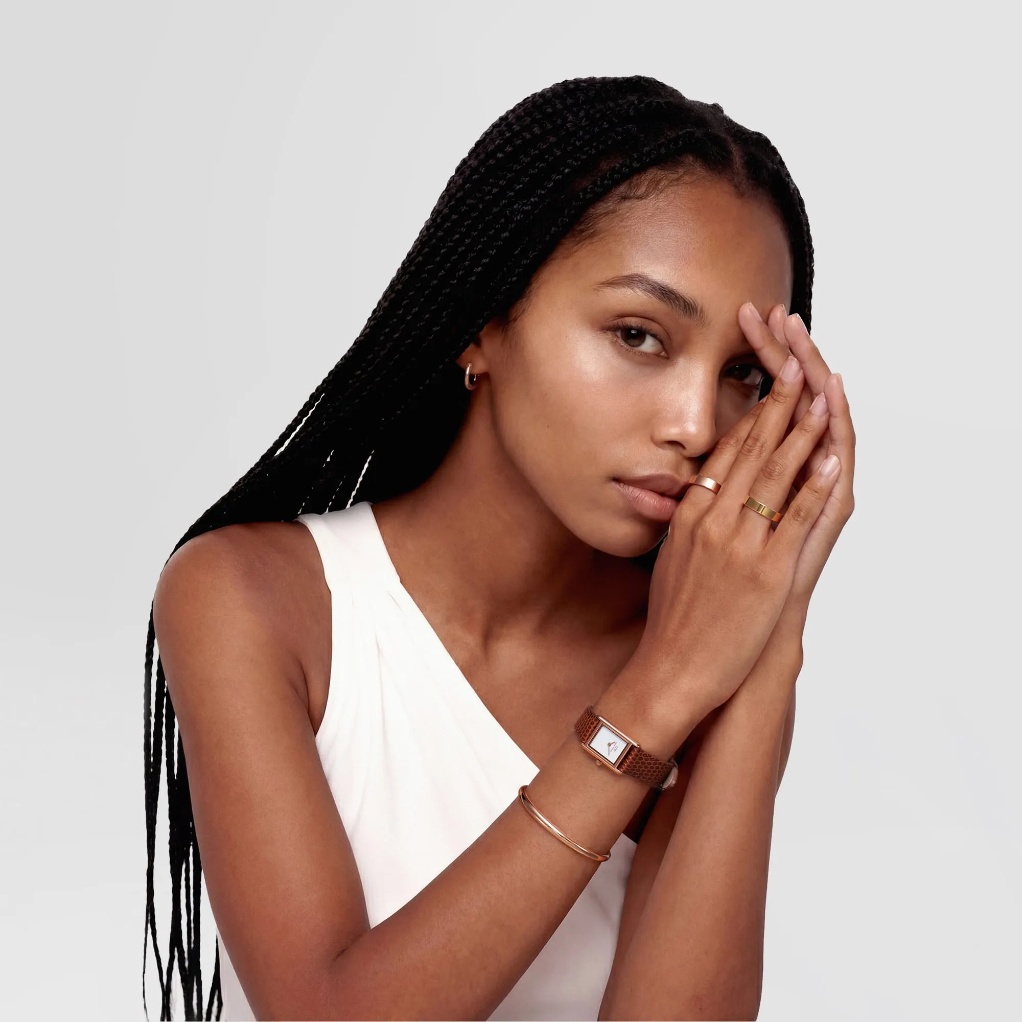 Arch Cuff Rose Gold 4mm sold by Daniel Wellington product image thumbnail 2