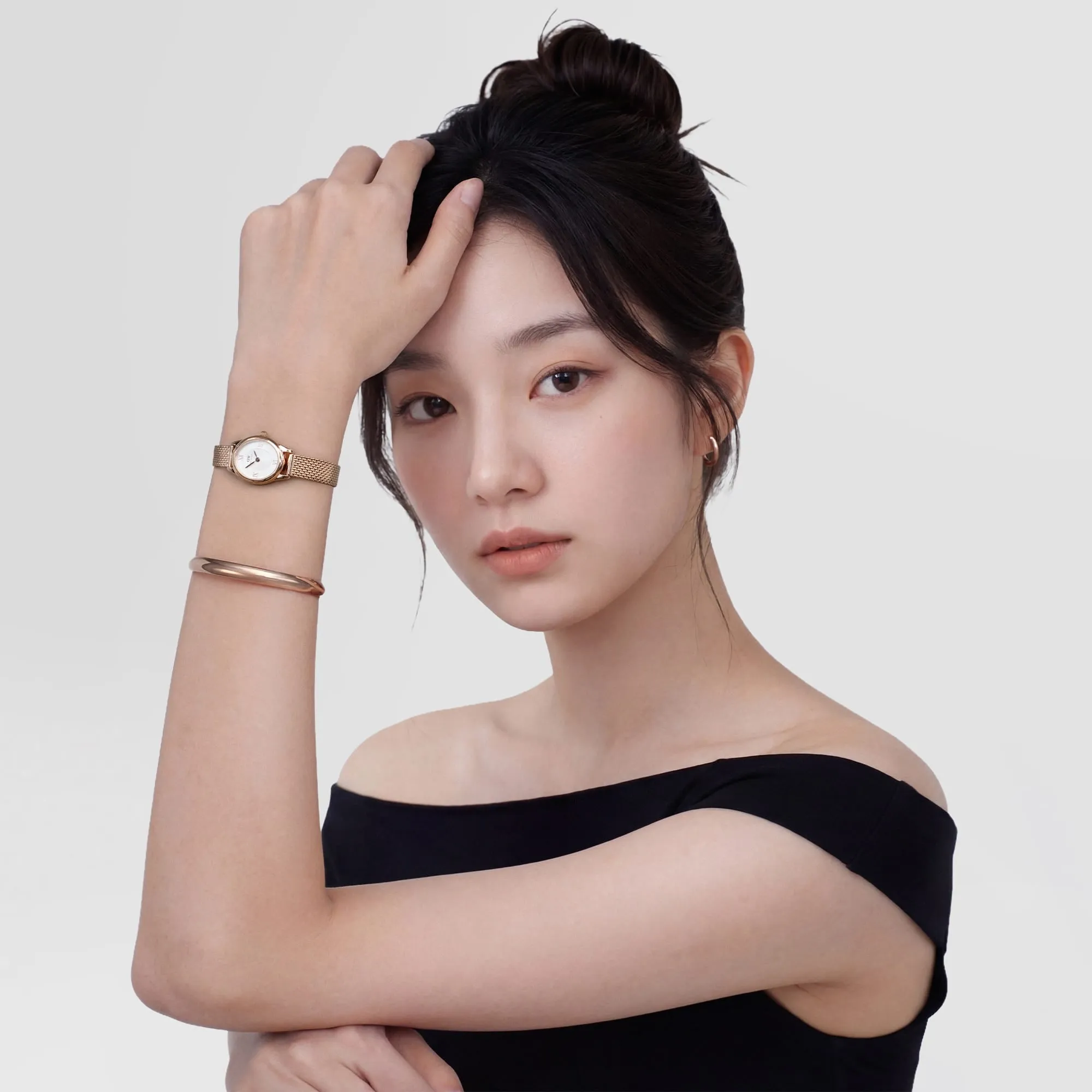 Ophelia Mini Mesh White Rose Gold sold by Daniel Wellington product image thumbnail 2