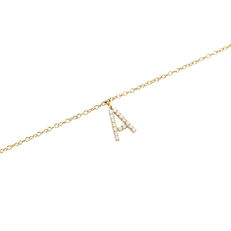 Letter Necklace Gold made by Daniel Wellington