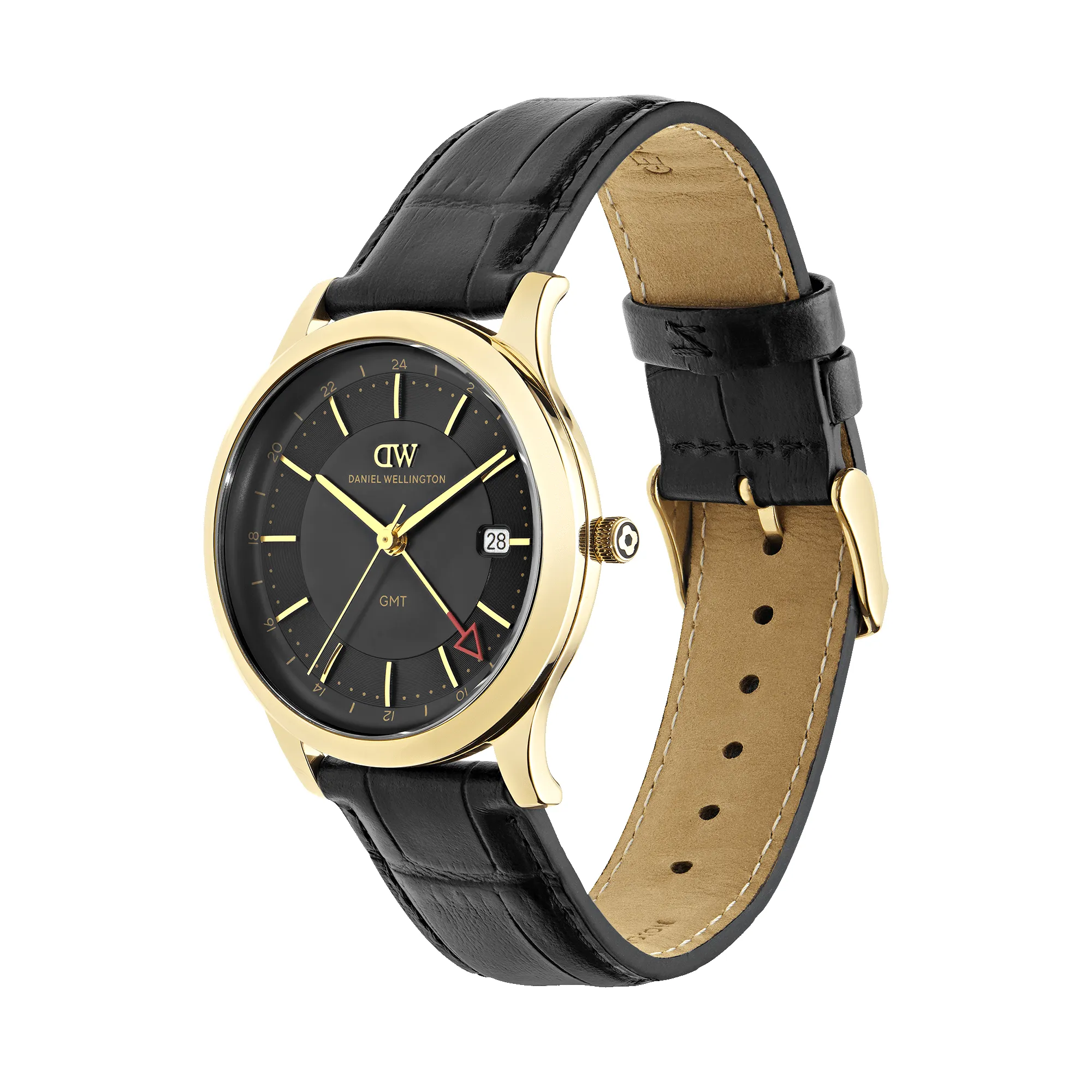 Pathfinder GMT Black-Croc Black Gold sold by Daniel Wellington product image thumbnail 3