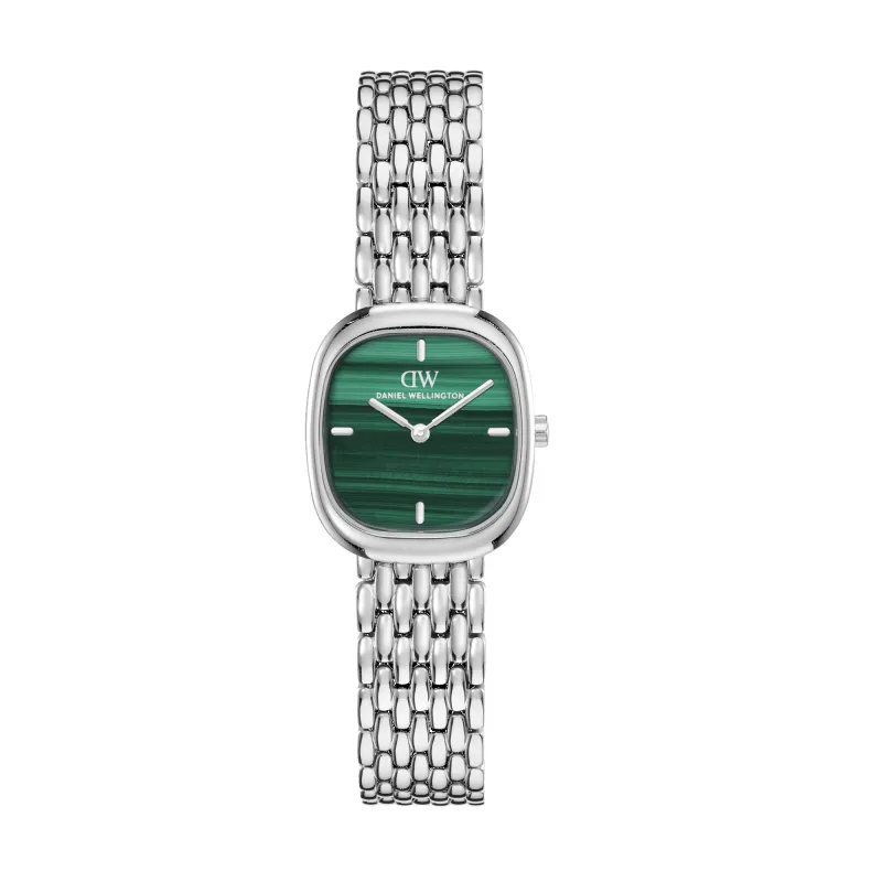 Corta Malachite Grain-Link Silver made by Daniel Wellington