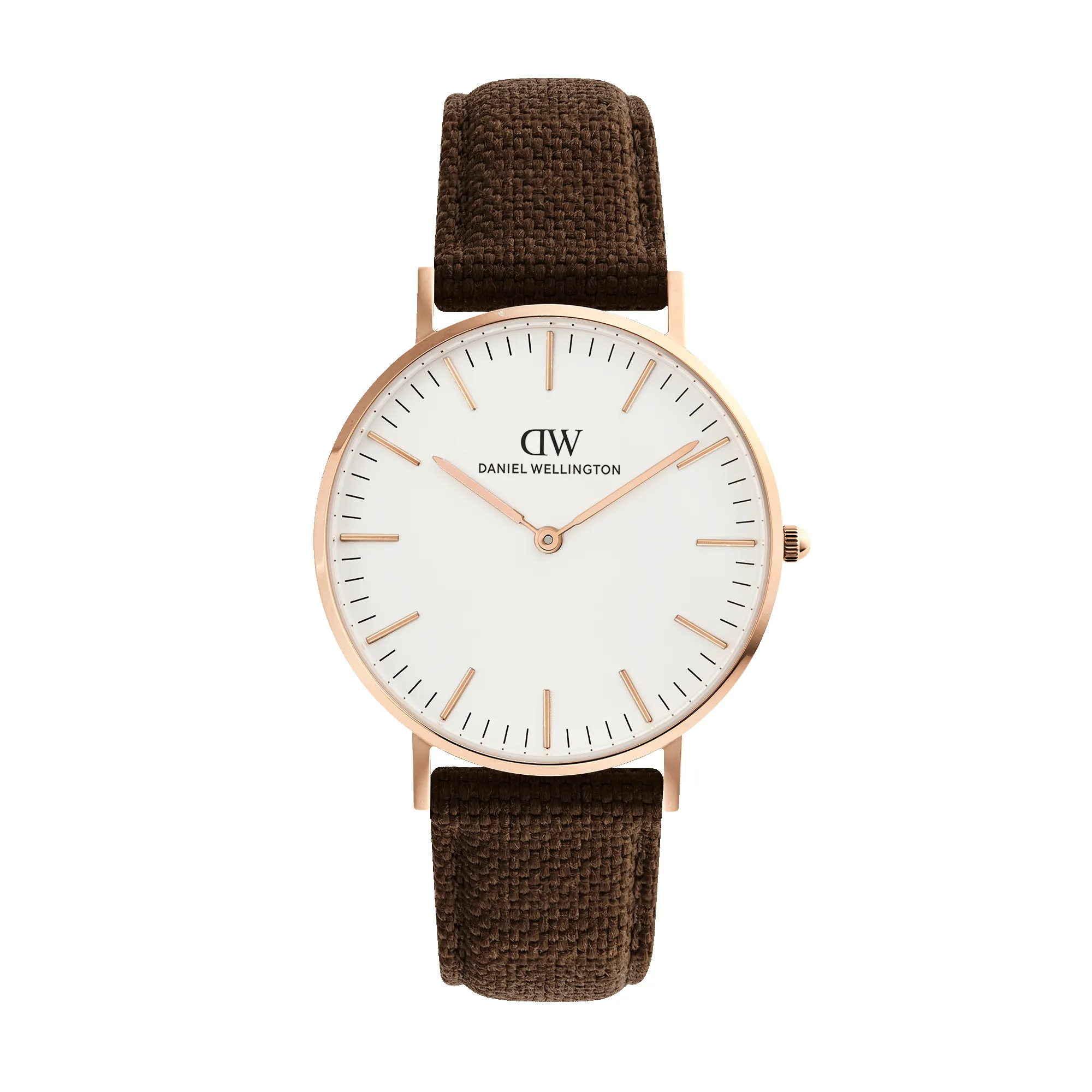 Classic Brown Canvas Rose Gold sold by Daniel Wellington