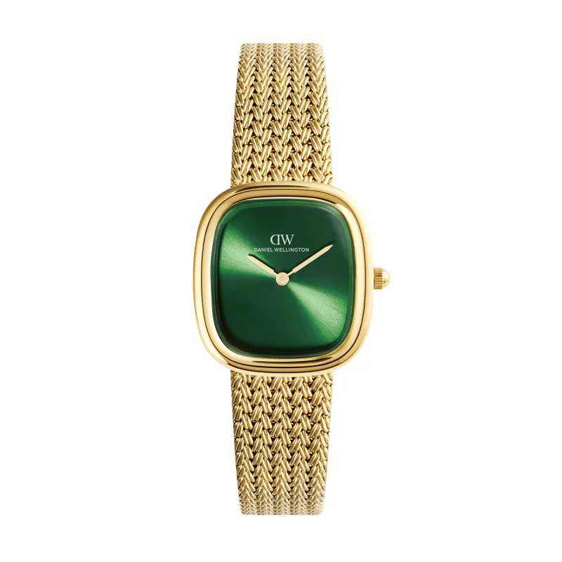 Margot Braided Mesh Emerald Gold made by Daniel Wellington