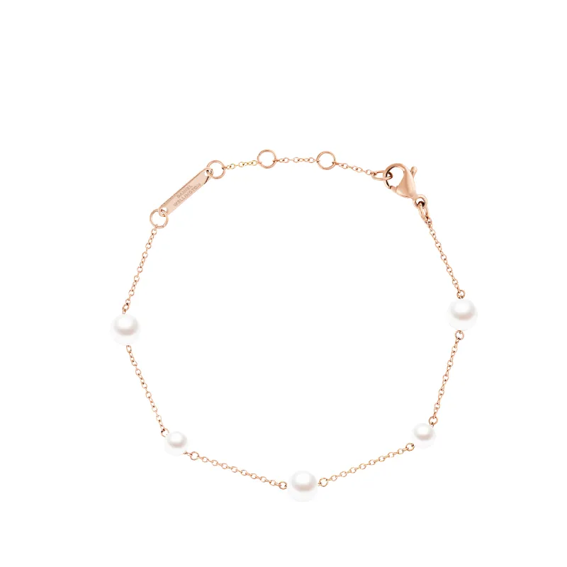 Pearl Step Bracelet Rose Gold made by Daniel Wellington