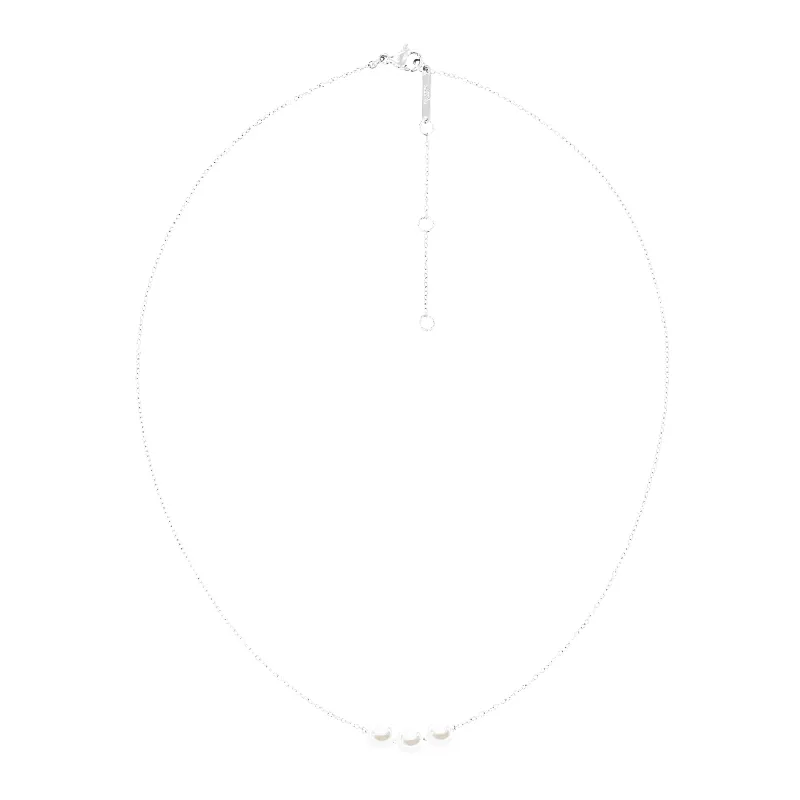 Pearl Trio Necklace Silver made by Daniel Wellington
