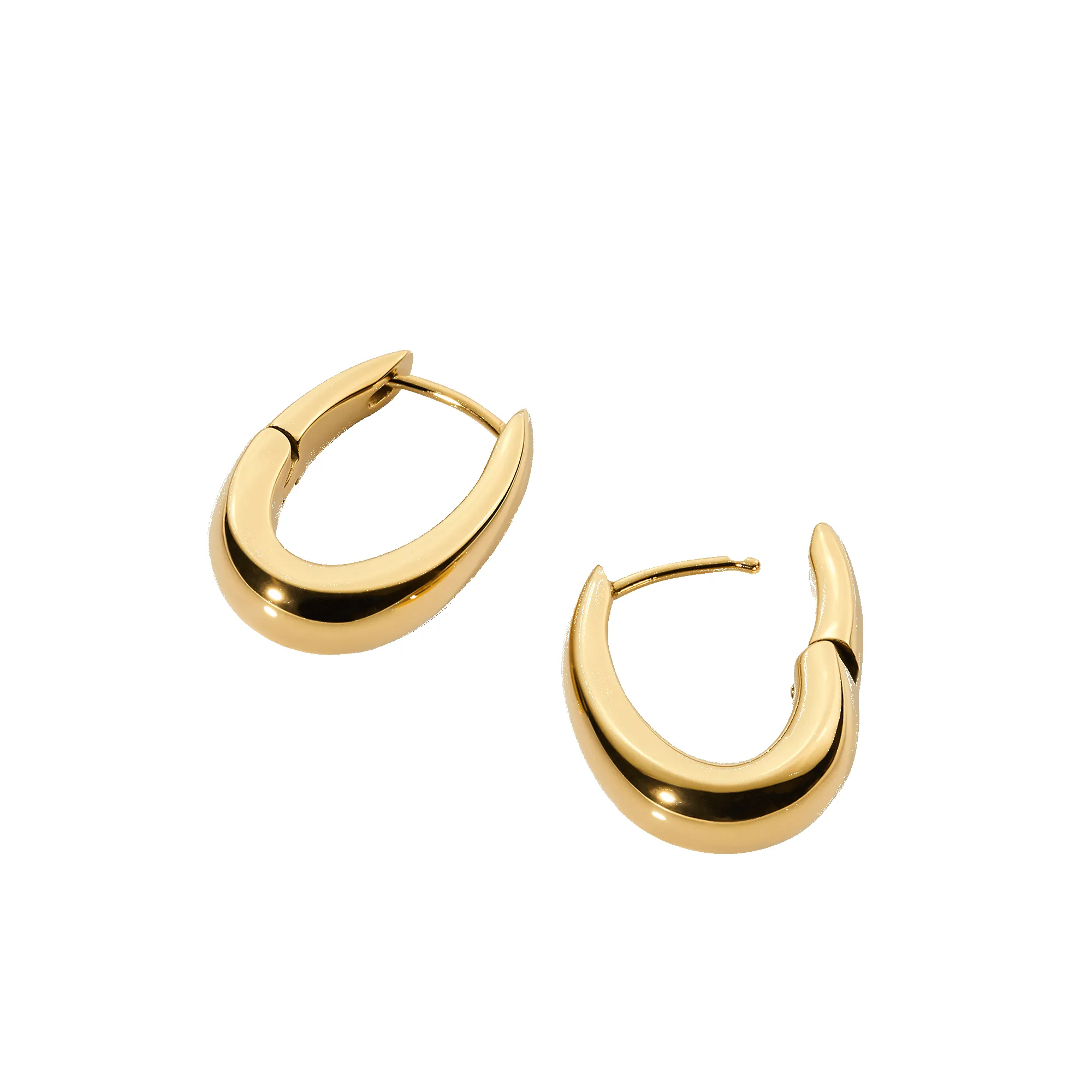 Flow Earring 20mm Gold sold by Daniel Wellington product image thumbnail 3